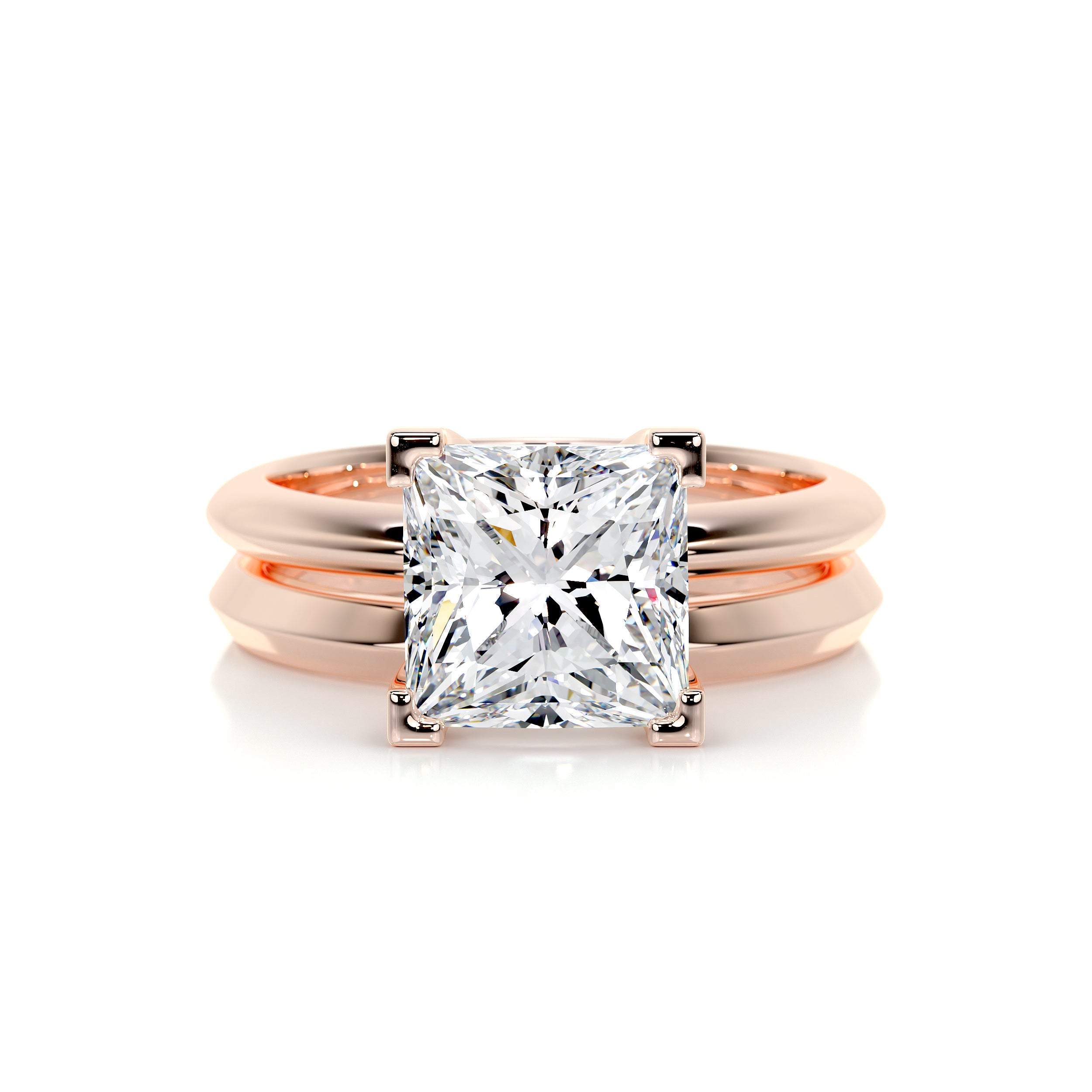 Carolina Diamond Bridal Set -14K Rose Gold