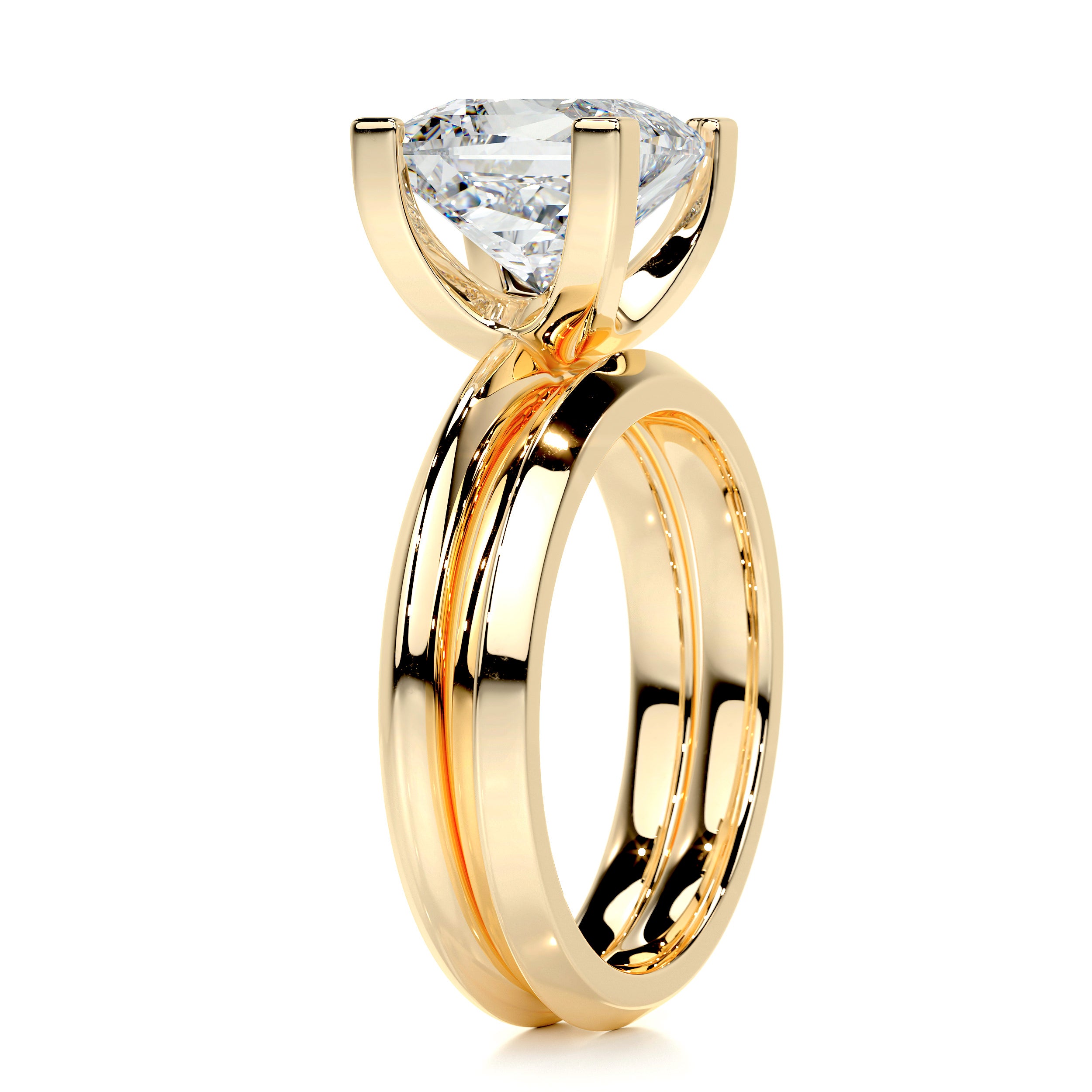 Carolina Diamond Bridal Set -18K Yellow Gold