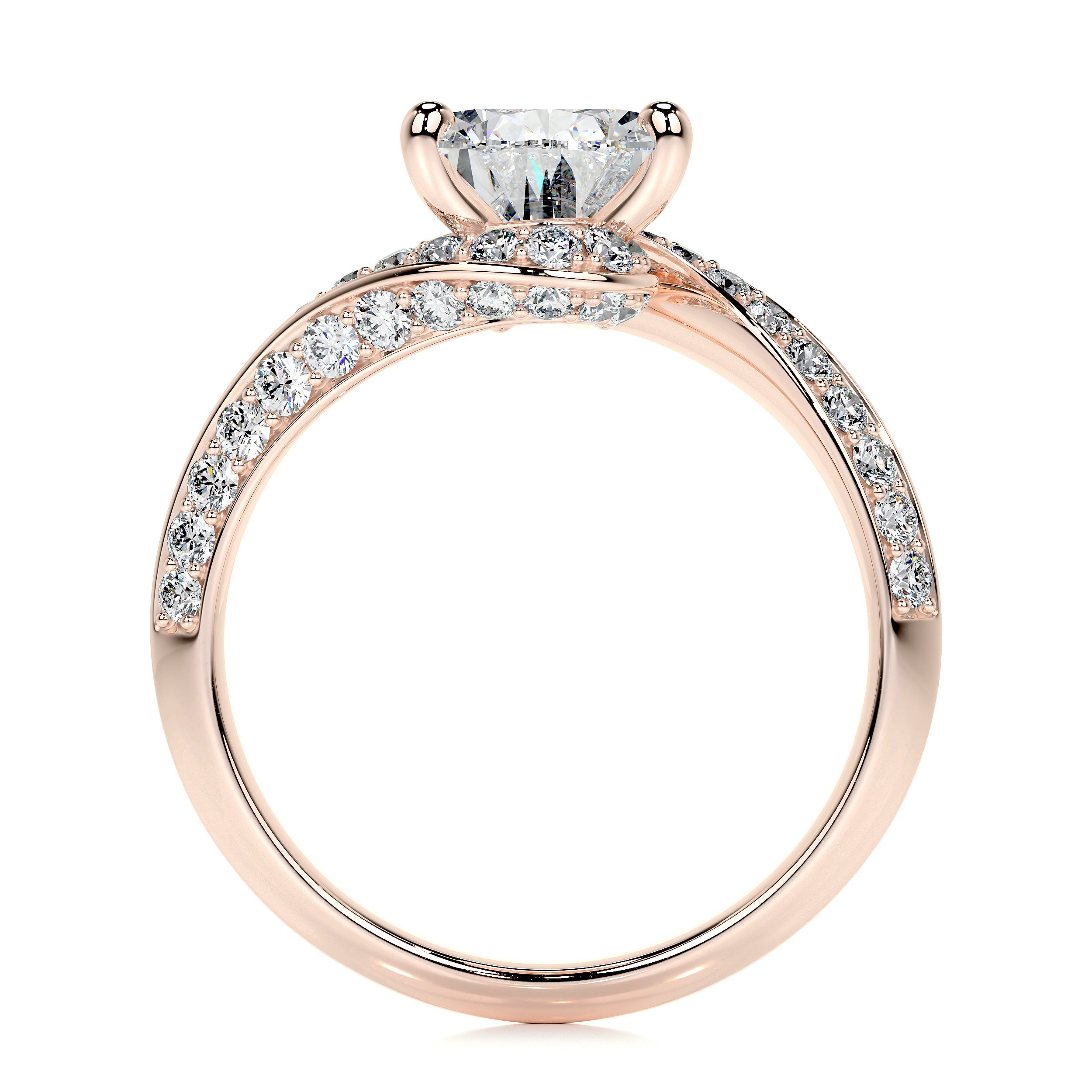 Sabrina Lab Grown Diamond Ring   (2.5 Carat) -14K Rose Gold