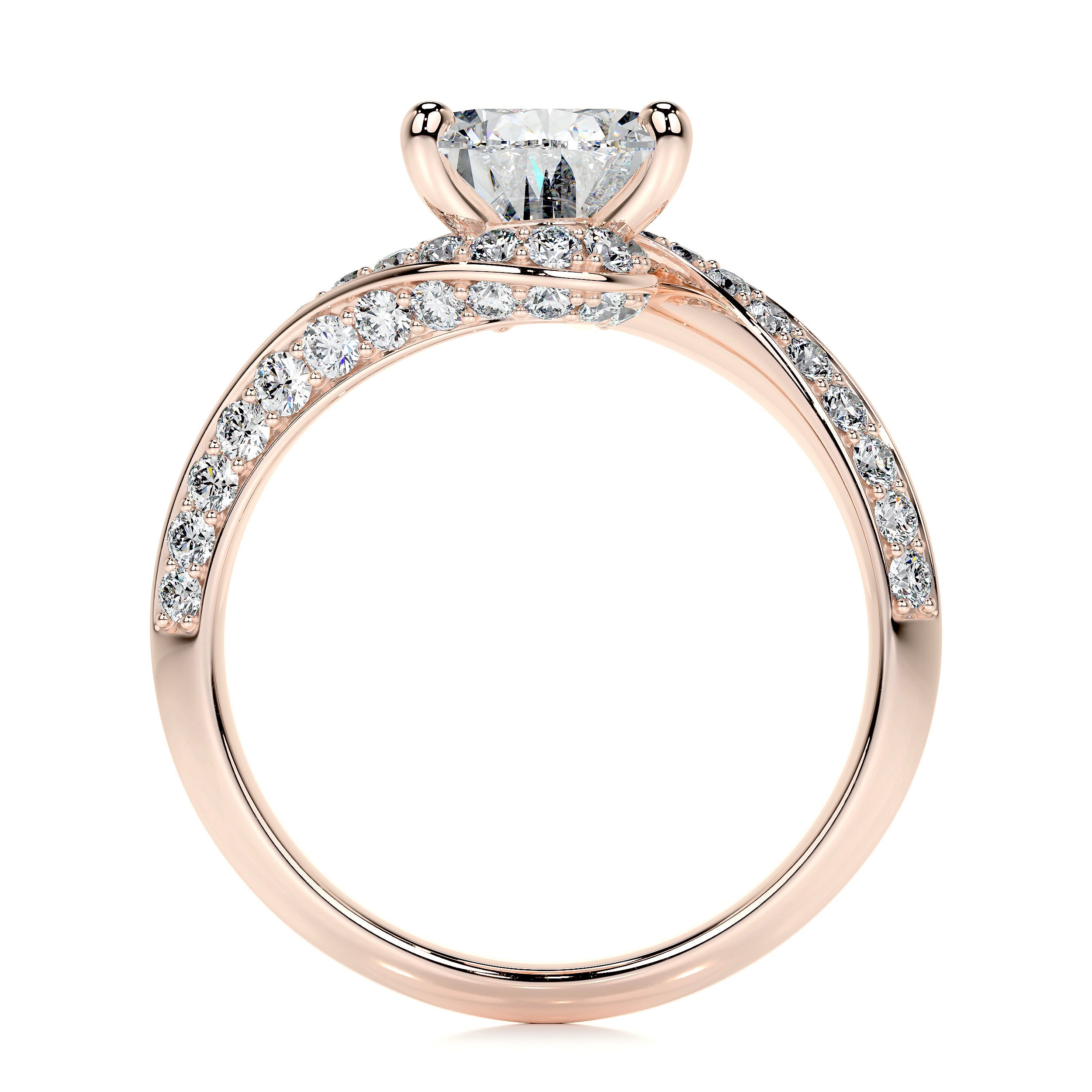 Sabrina Lab Grown Diamond Ring (2.5 Carat) -14K Rose Gold
