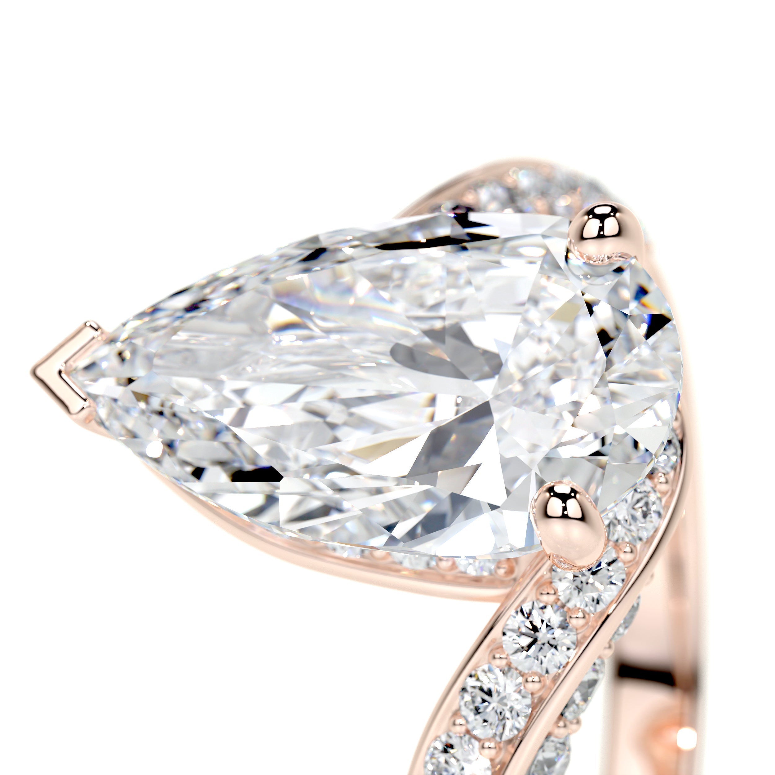 Sabrina Lab Grown Diamond Ring   (2.5 Carat) -14K Rose Gold