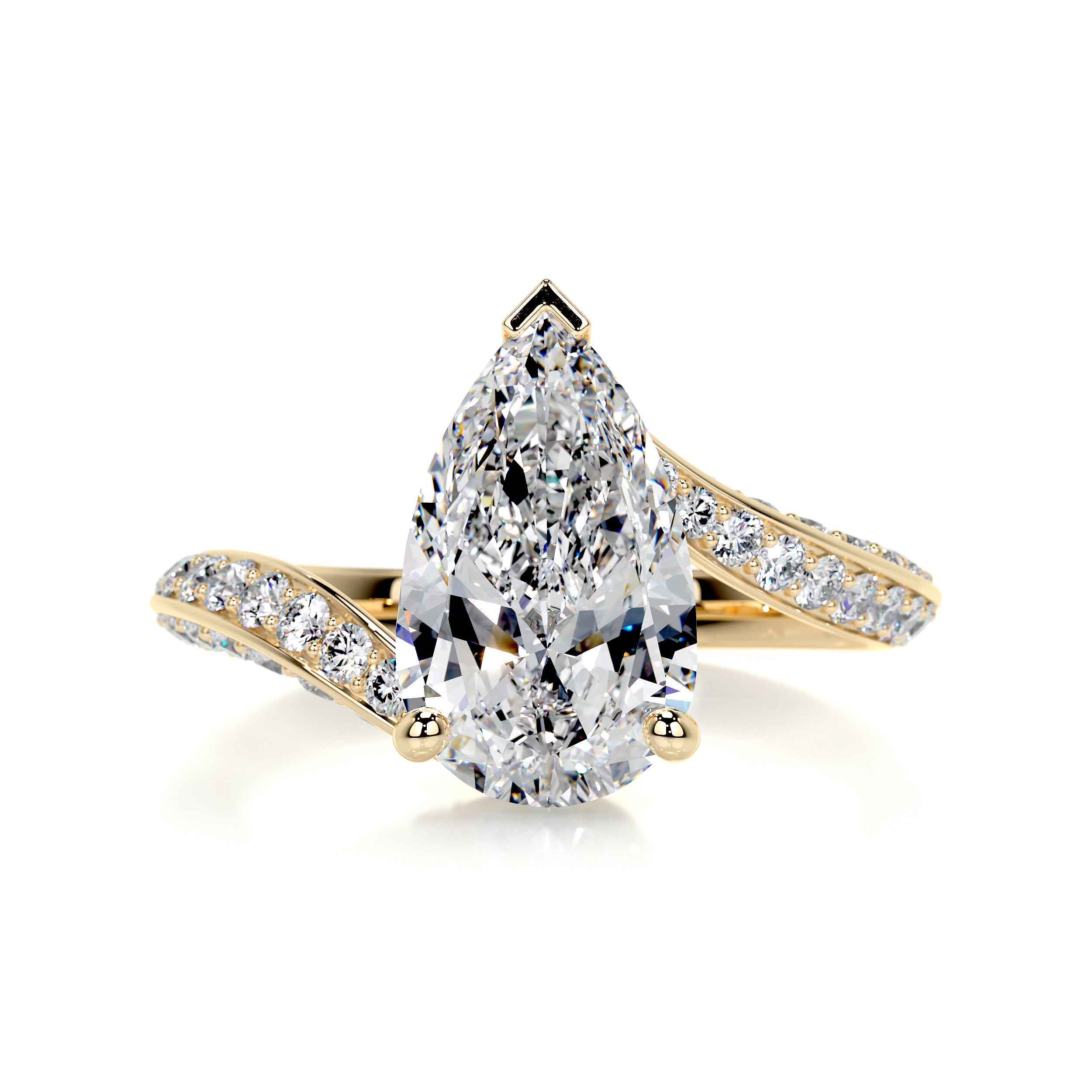 Sabrina Diamond Engagement Ring -18K Yellow Gold