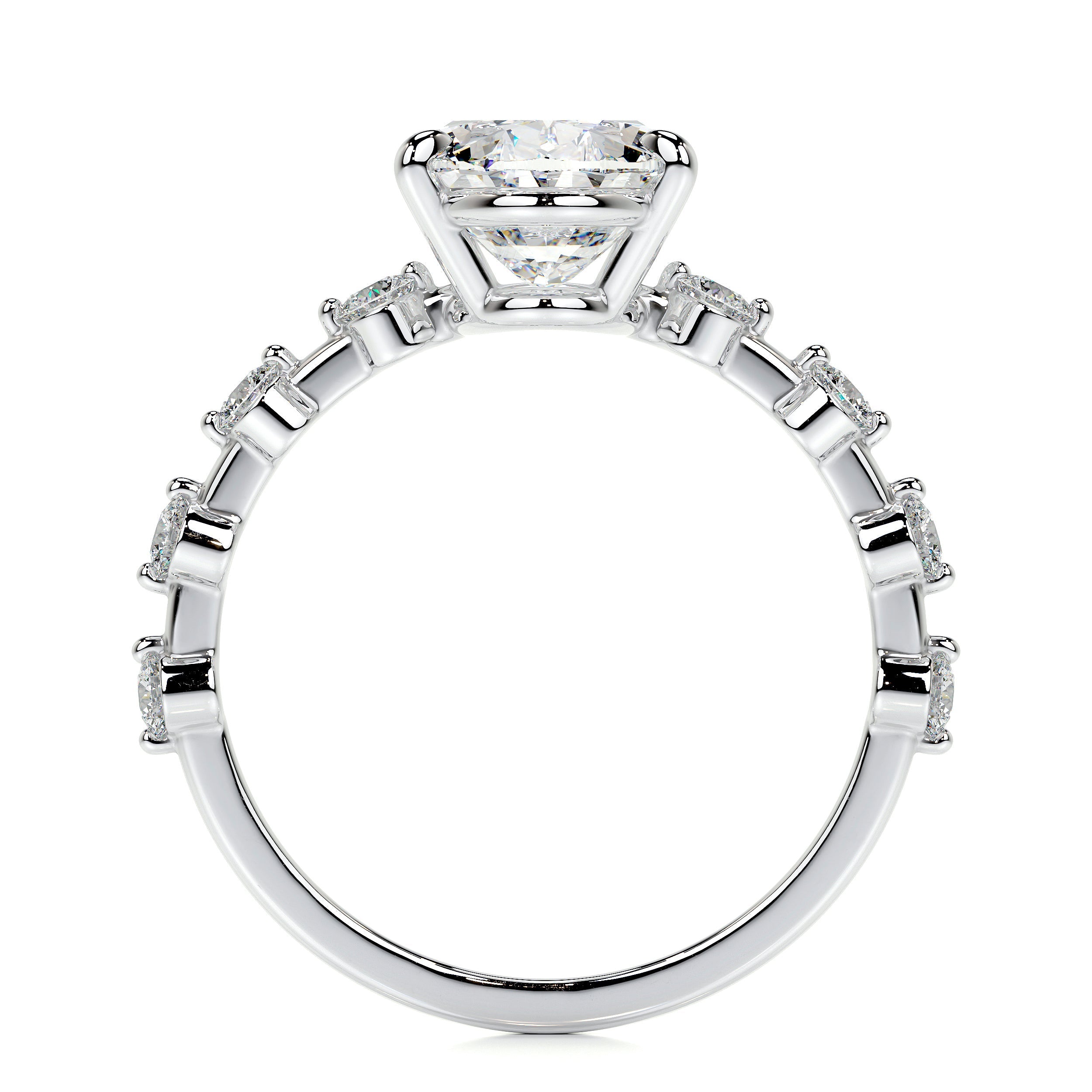 Bell Lab Grown Diamond Ring   (3.40 Carat) -Platinum