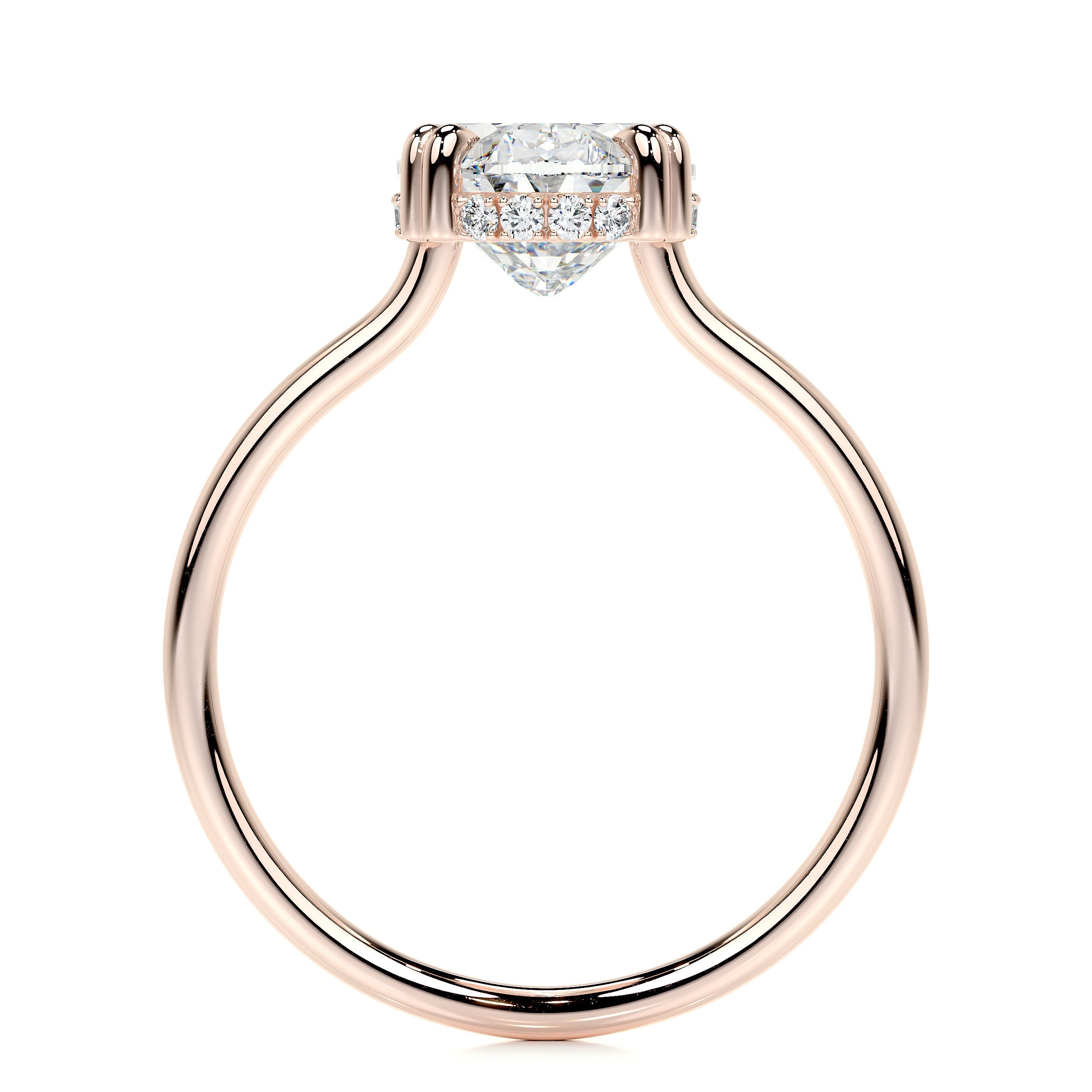 Harriet Lab Grown Diamond Ring (3.1 Carat) -14K Rose Gold