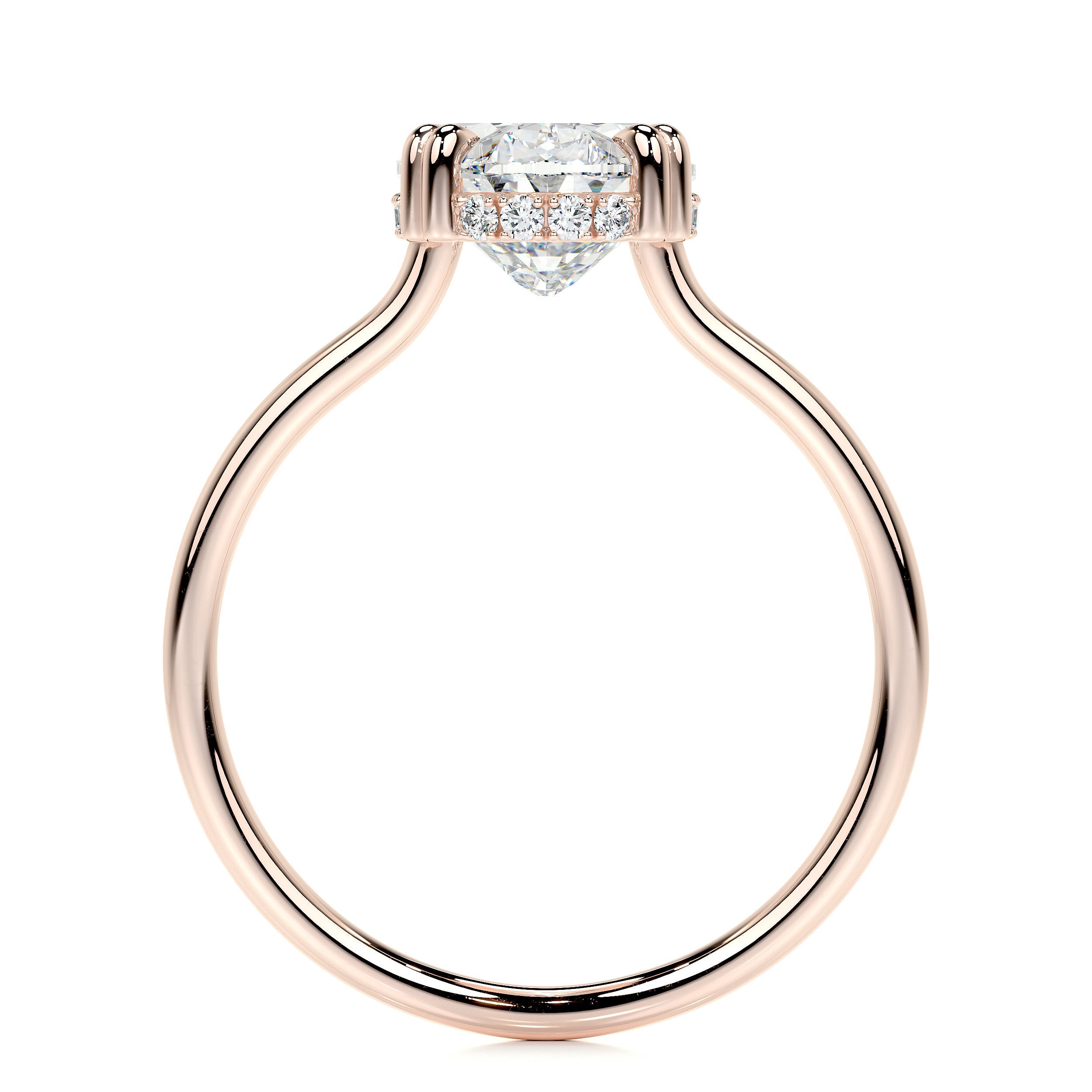 Harriet Lab Grown Diamond Ring   (3.1 Carat) -14K Rose Gold