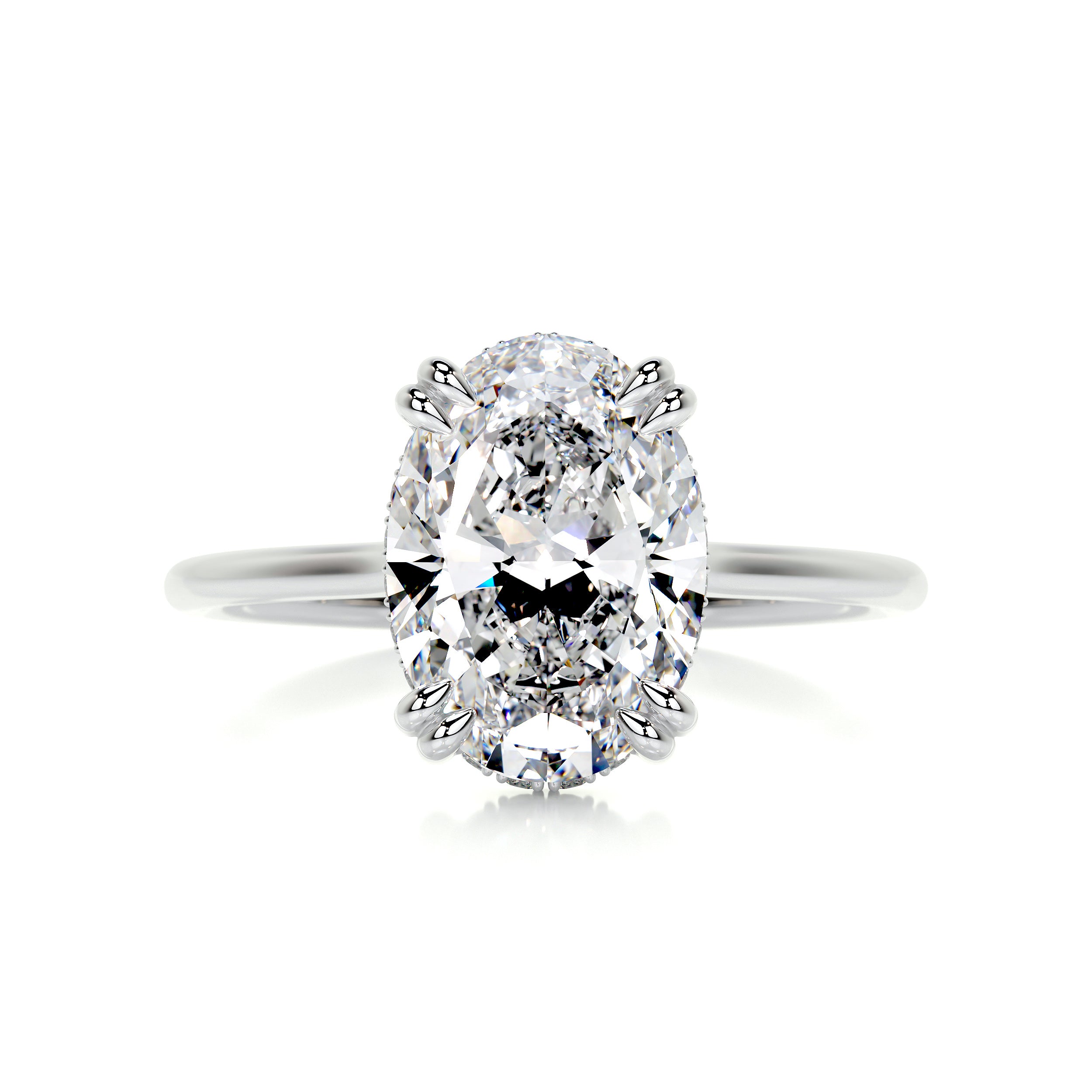 Harriet Diamond Engagement Ring -14K White Gold