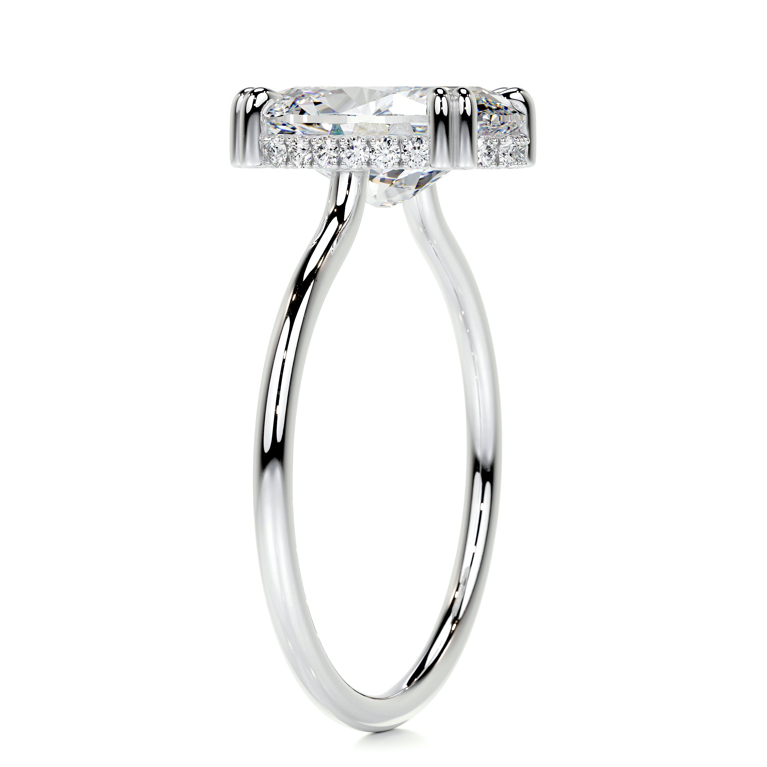 Harriet Diamond Engagement Ring -18K White Gold