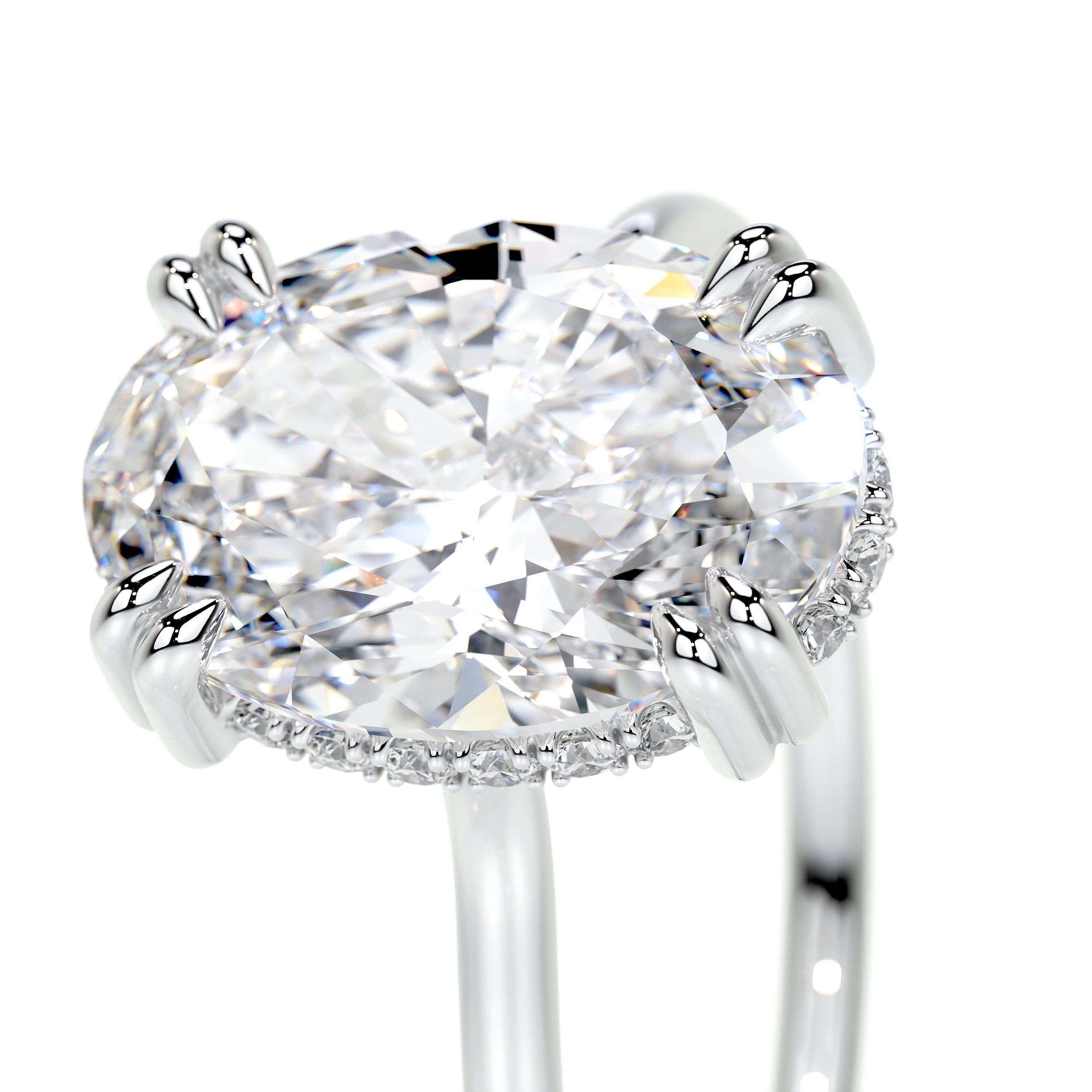 Harriet Lab Grown Diamond Ring   (3.1 Carat) -14K White Gold