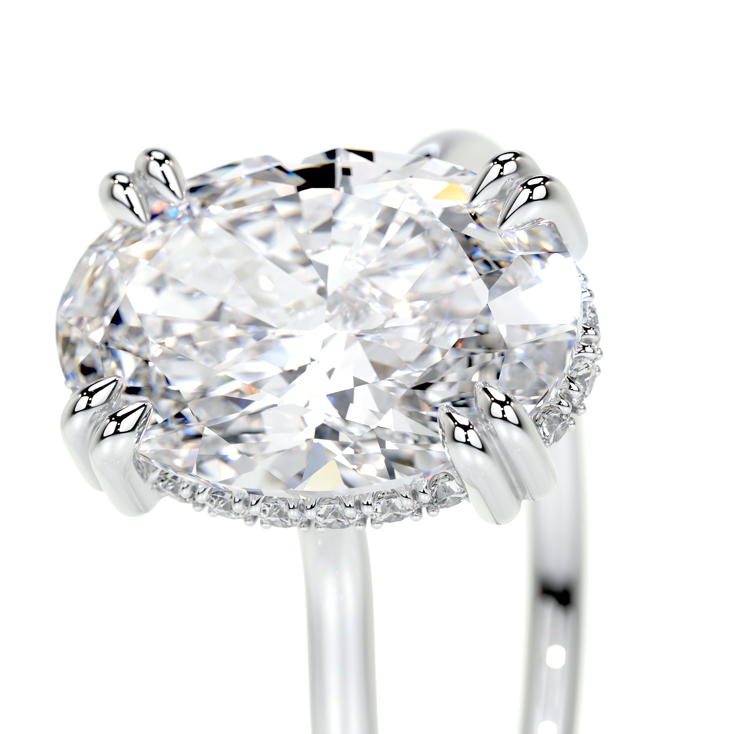 Harriet Lab Grown Diamond Ring (3.1 Carat) -14K White Gold