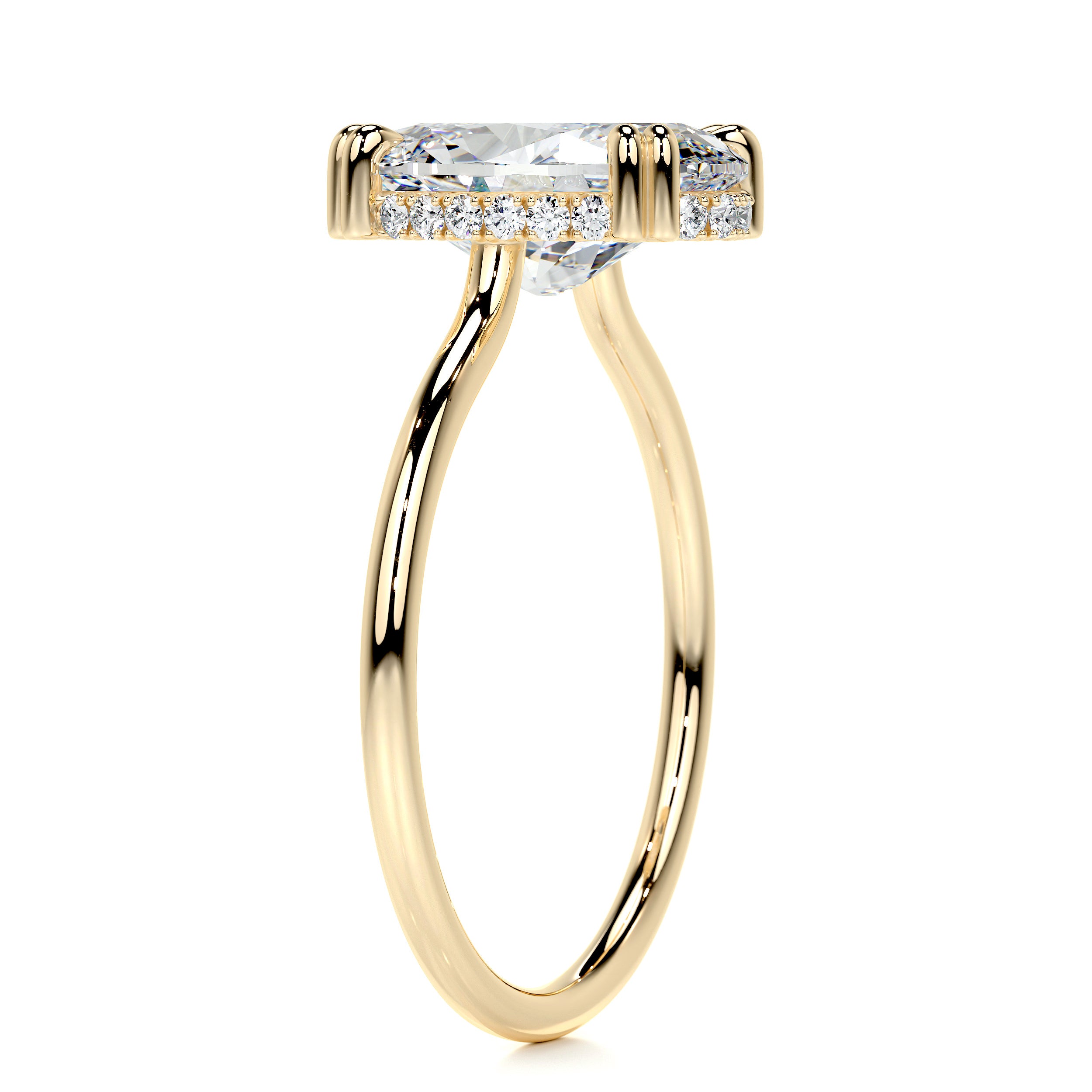 Harriet Diamond Engagement Ring -18K Yellow Gold
