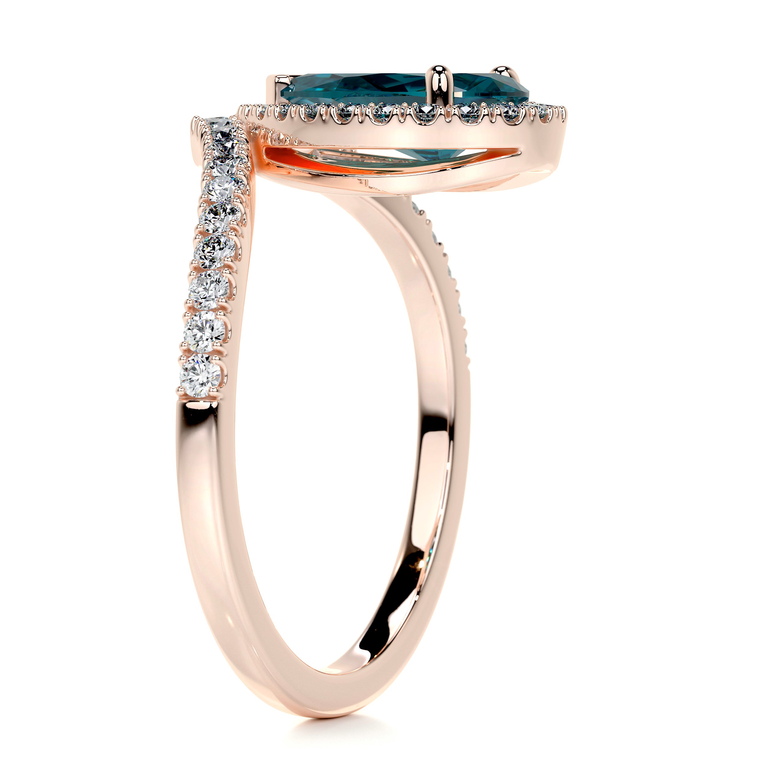 Miranda Diamond Engagement Ring -14K Rose Gold