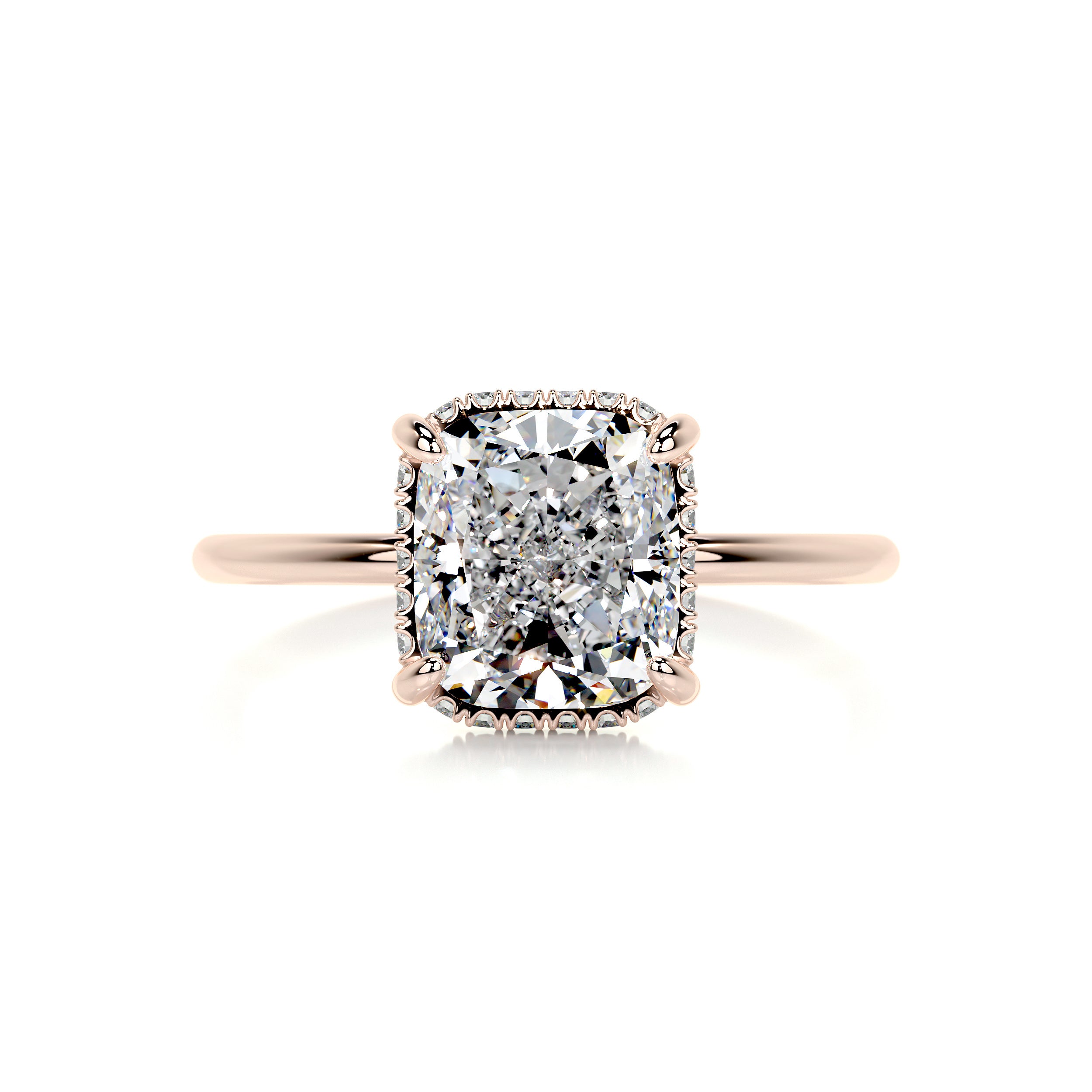 Priscilla Diamond Engagement Ring -14K Rose Gold