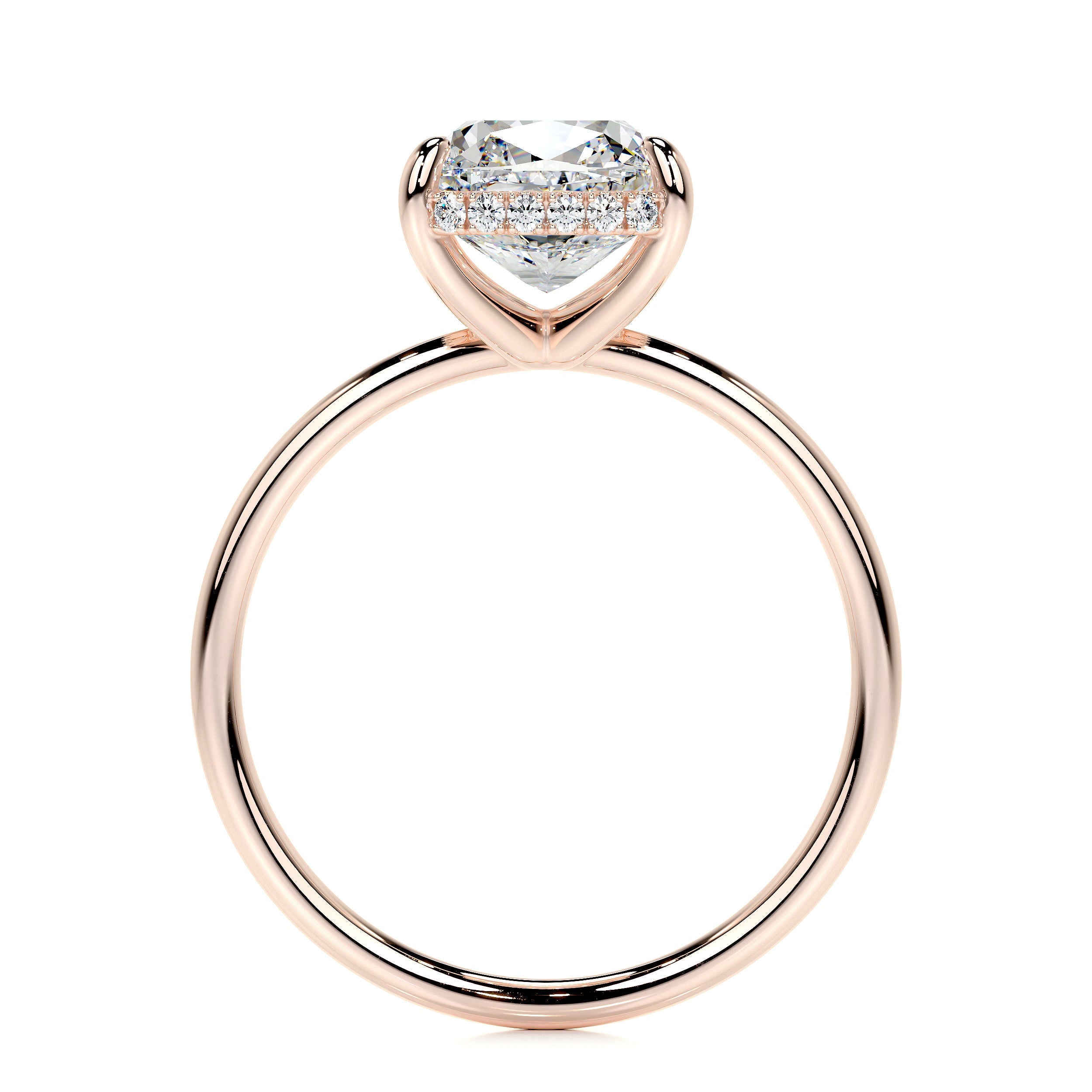 Priscilla Lab Grown Diamond Ring (3.1 Carat) -14K Rose Gold