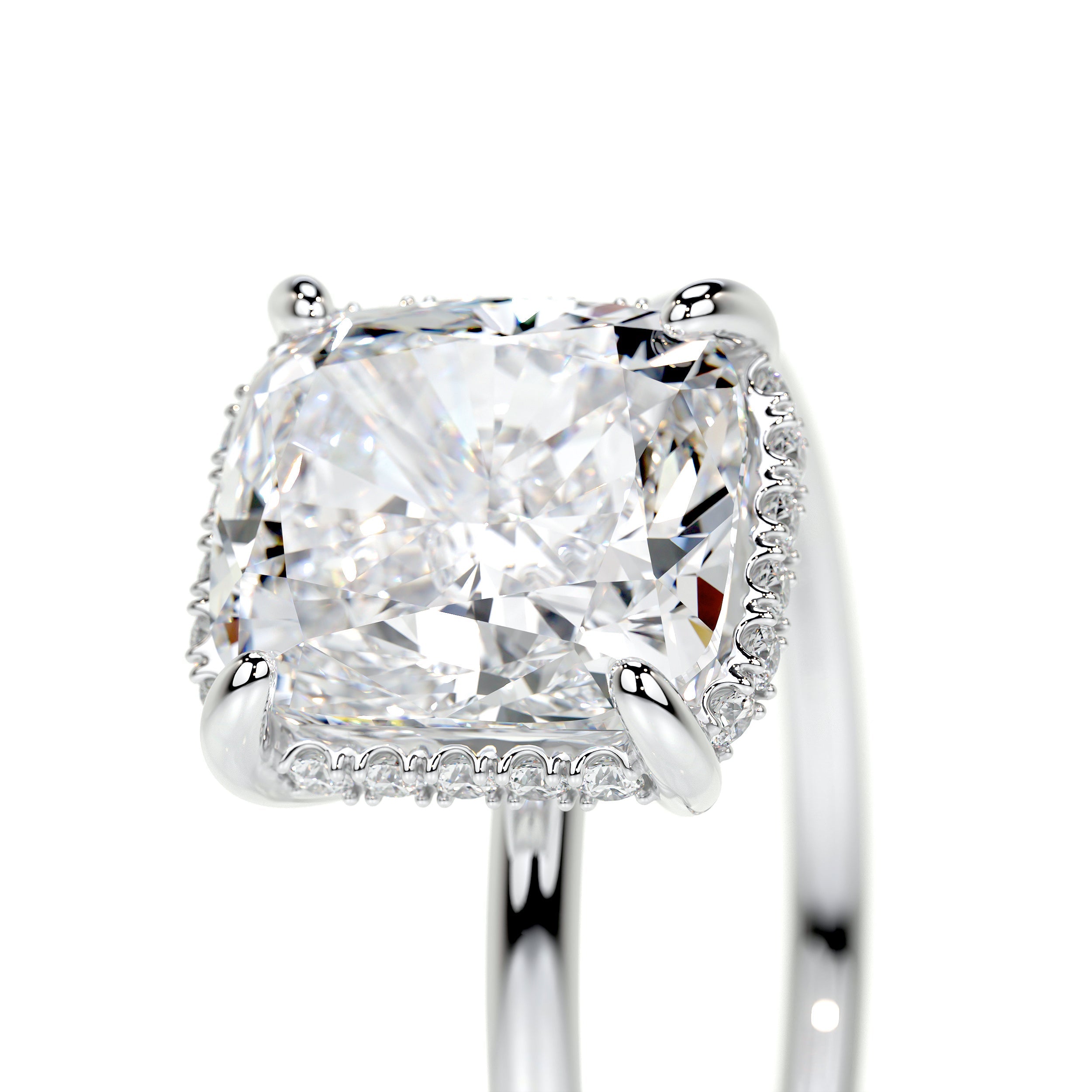 Priscilla Lab Grown Diamond Ring (3.1 Carat) -14K White Gold