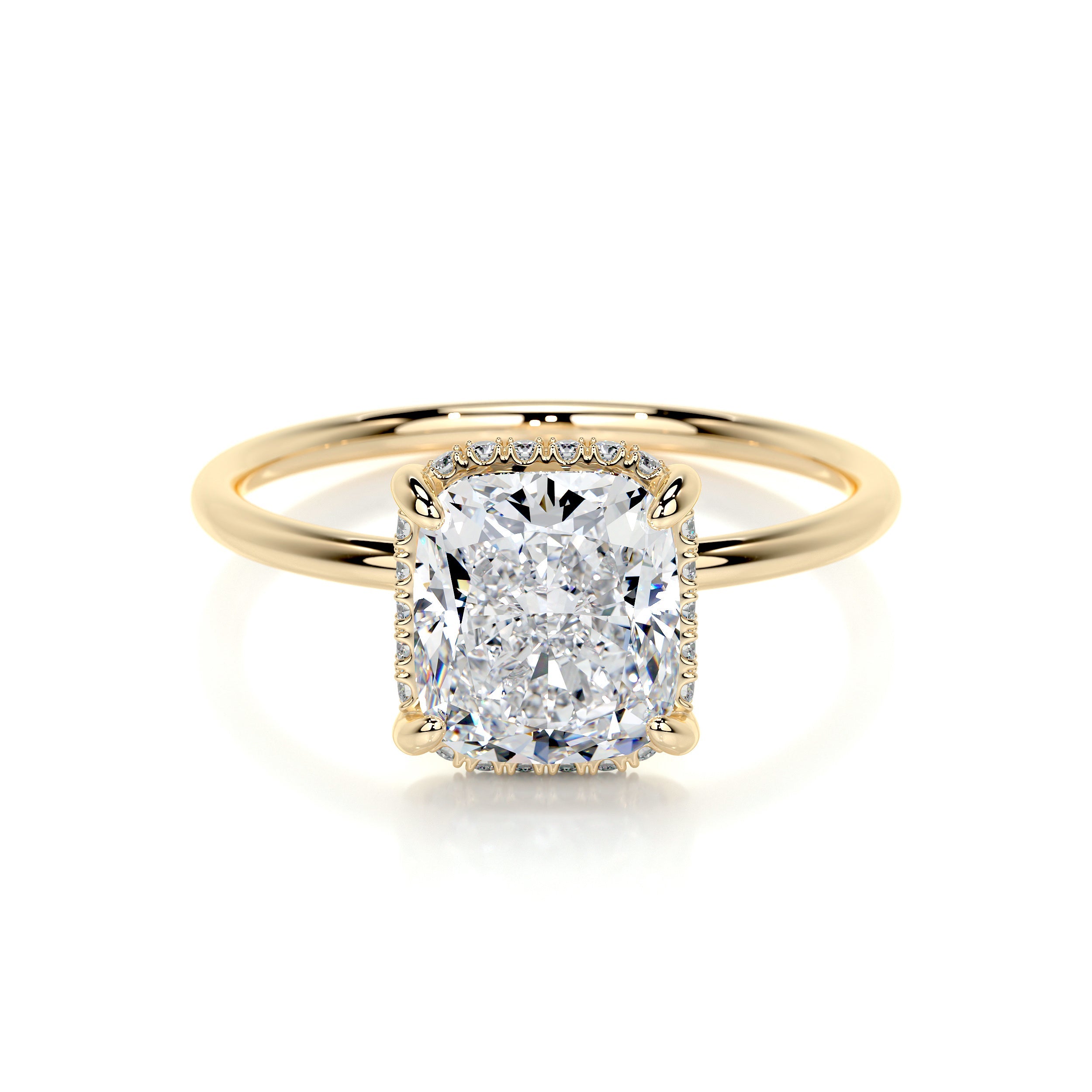 Priscilla Lab Grown Diamond Ring -18K Yellow Gold