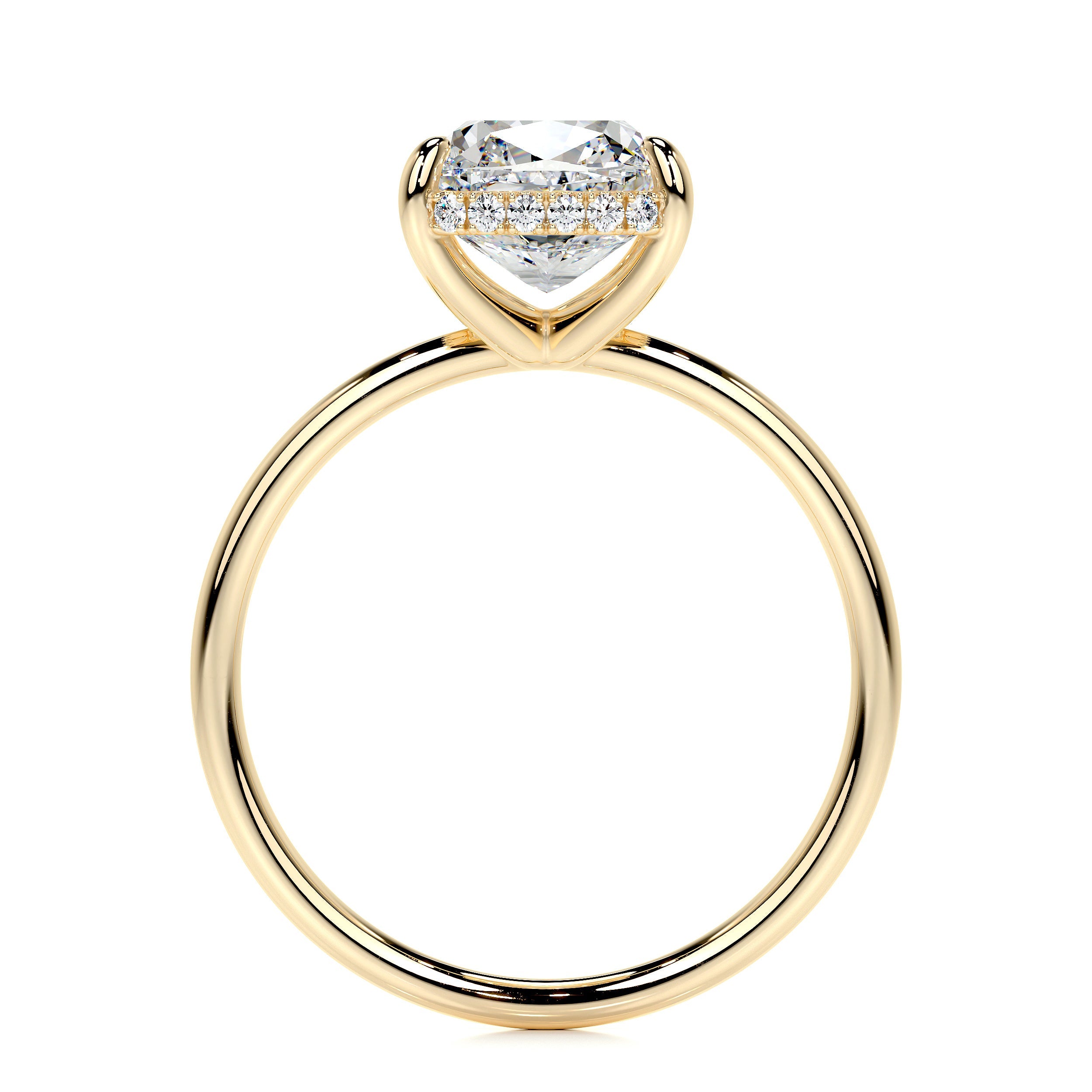 Priscilla Lab Grown Diamond Ring (3.1 Carat) -18K Yellow Gold