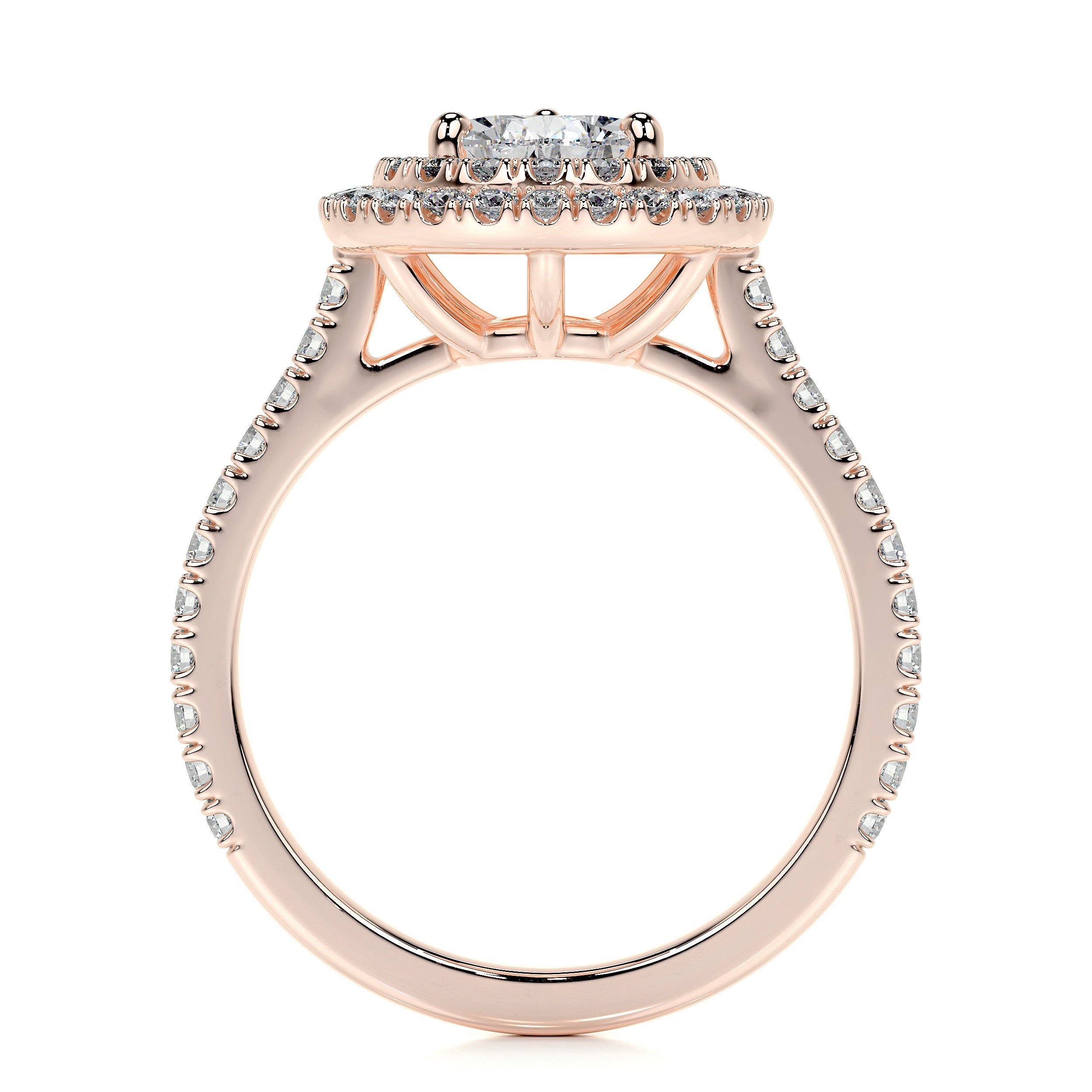 Gloria Lab Grown Diamond Ring (1.65 Carat) -14K Rose Gold