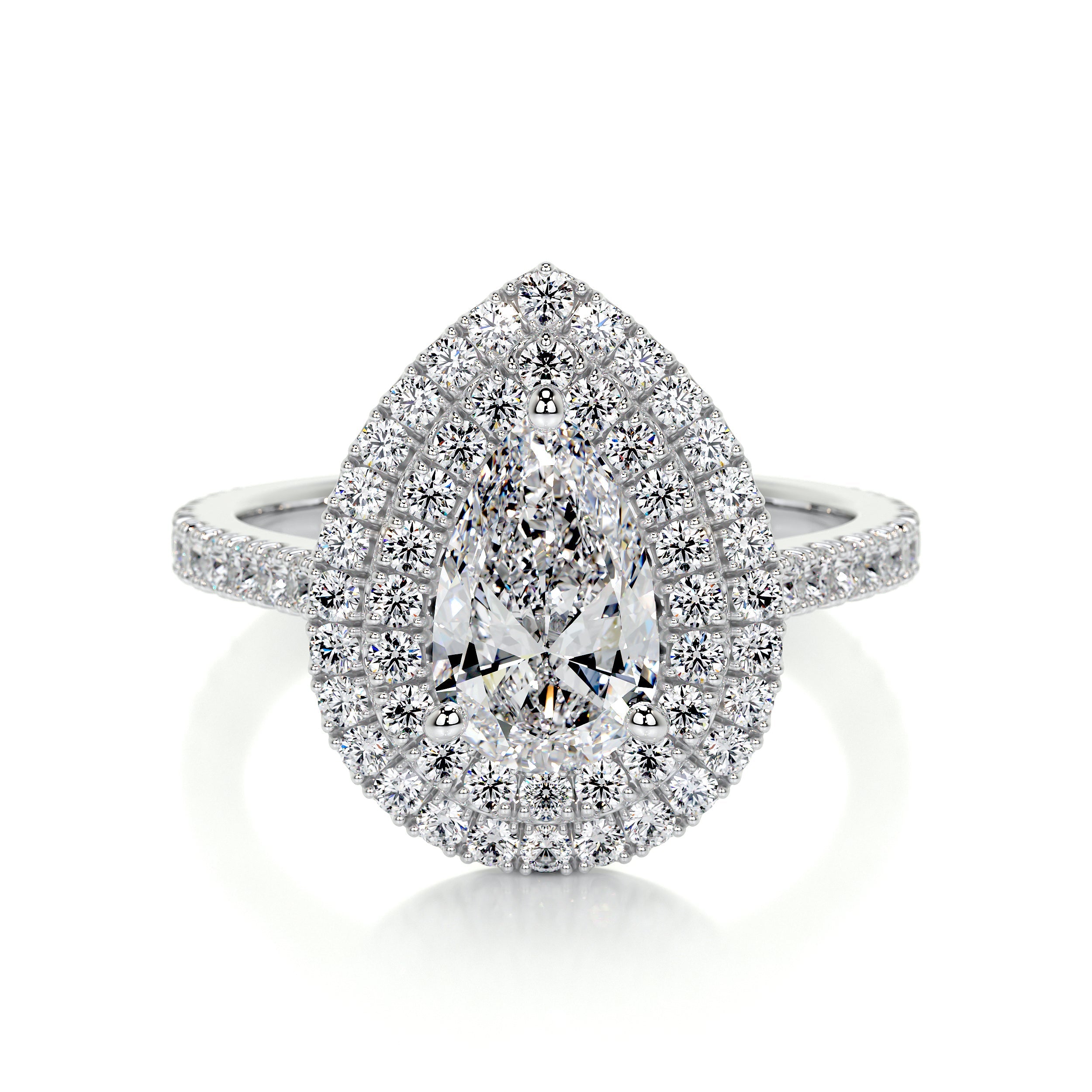 Gloria Lab Grown Diamond Ring (1.65 Carat) -14K White Gold