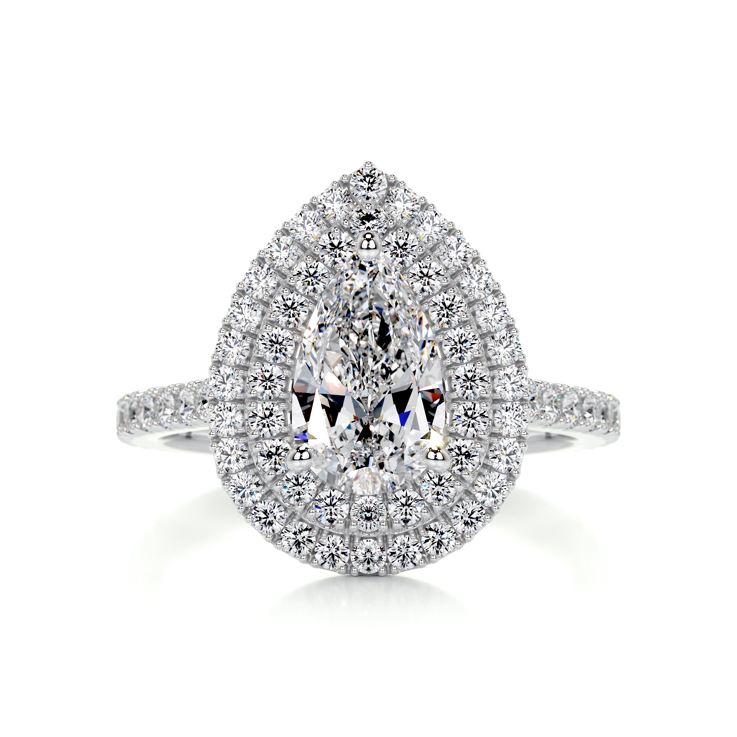 Gloria Diamond Engagement Ring -18K White Gold