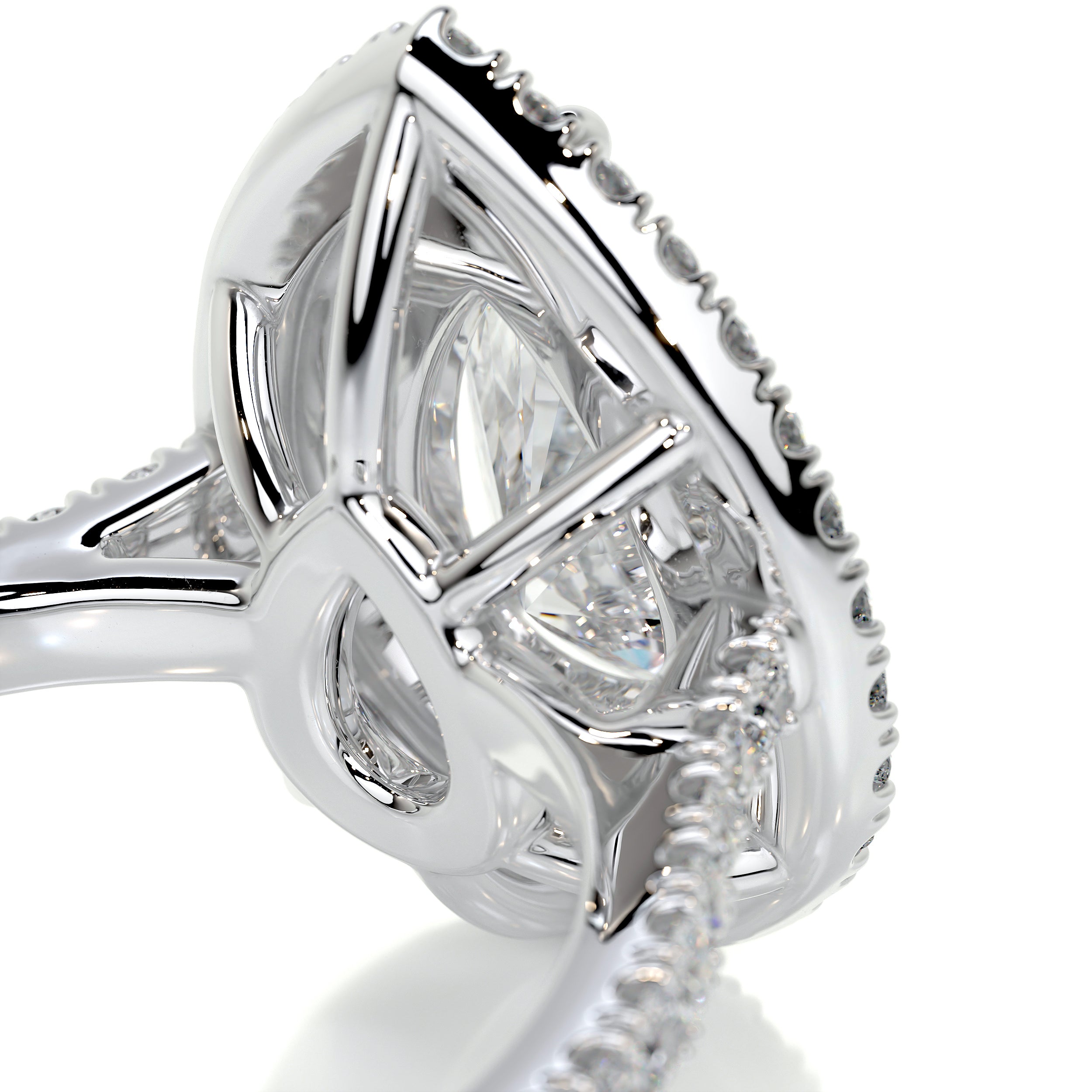 Gloria Diamond Engagement Ring -18K White Gold