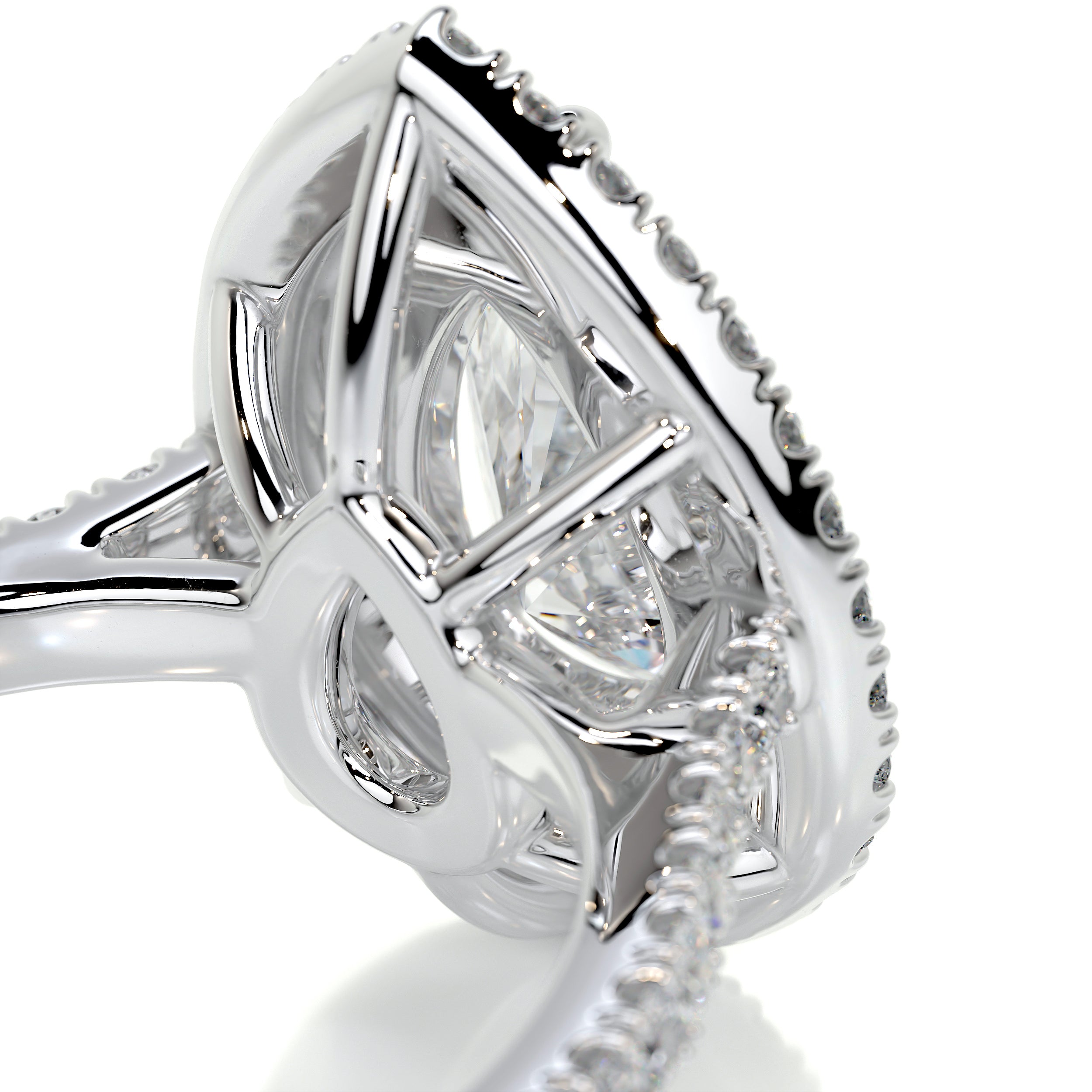 Gloria Diamond Engagement Ring -14K White Gold