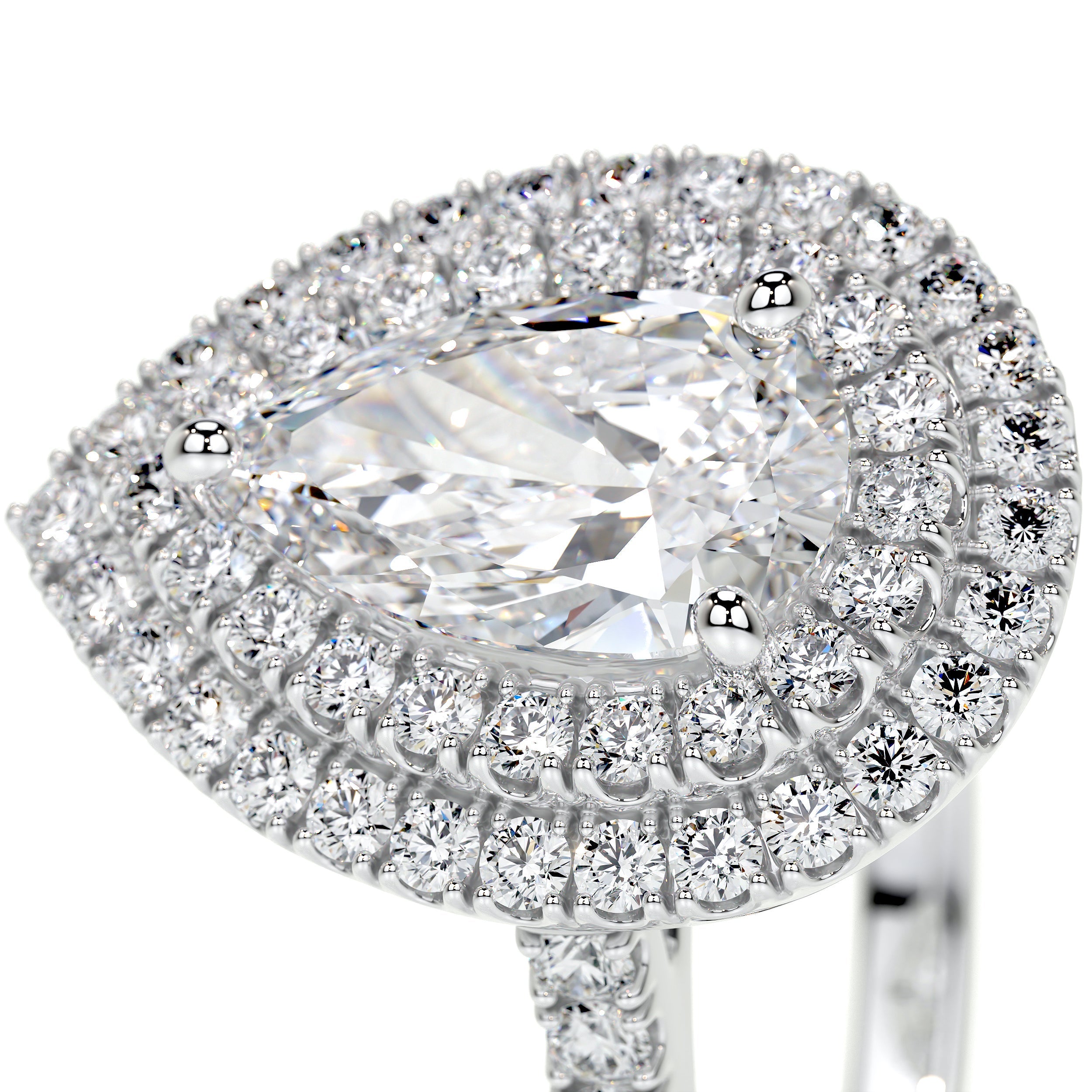 Gloria Lab Grown Diamond Ring (1.65 Carat) -14K White Gold