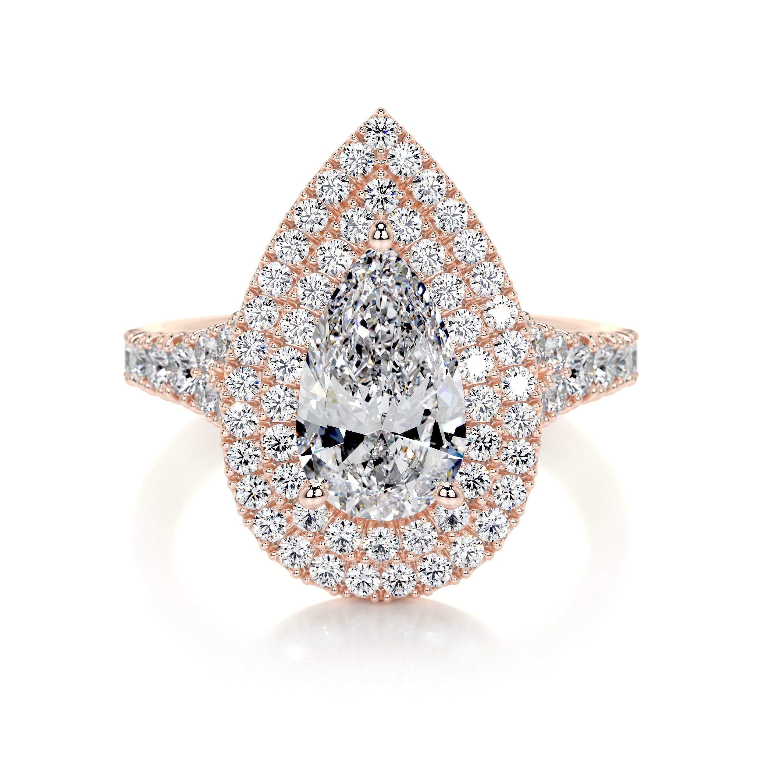 Melanie Lab Grown Diamond Ring   (1.75 Carat) -14K Rose Gold