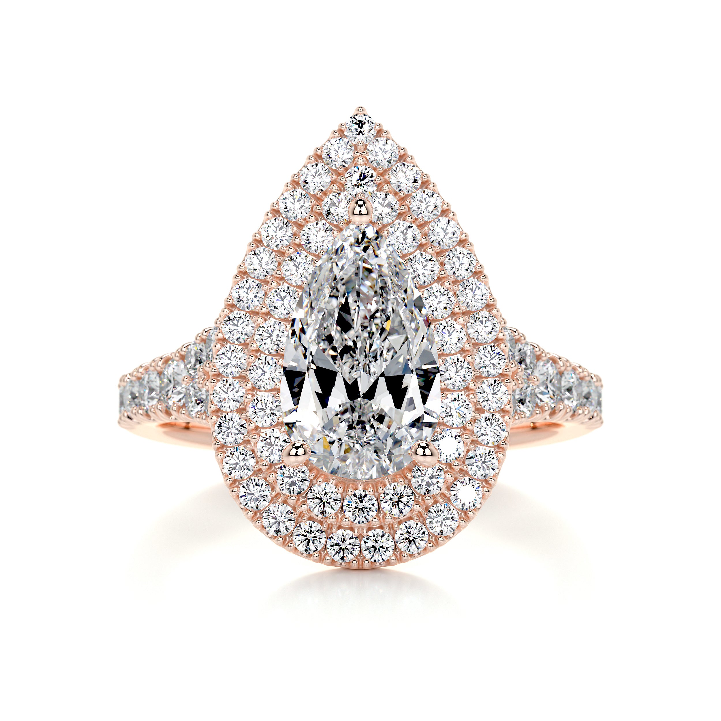 Melanie Diamond Engagement Ring -14K Rose Gold