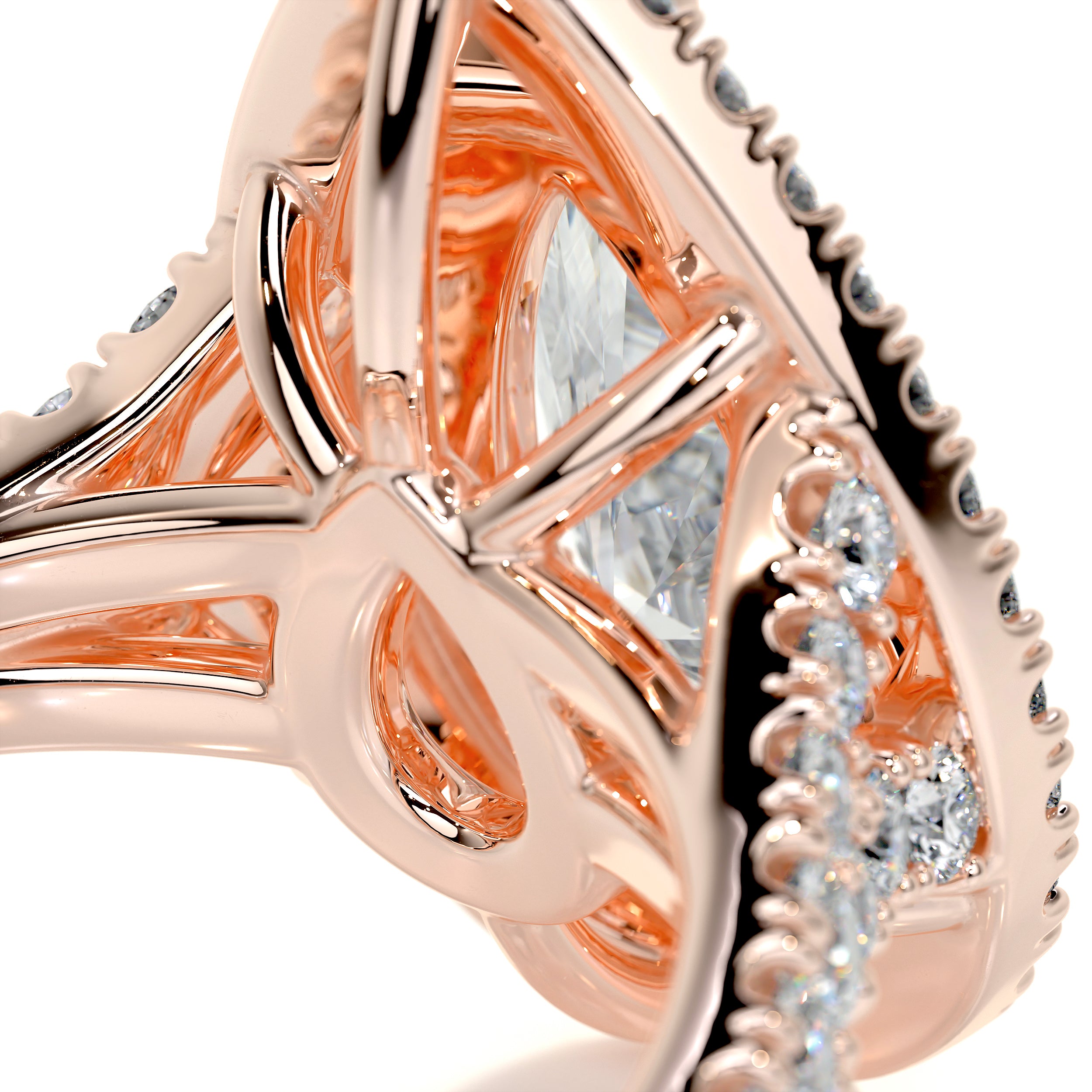 Melanie Diamond Engagement Ring -14K Rose Gold