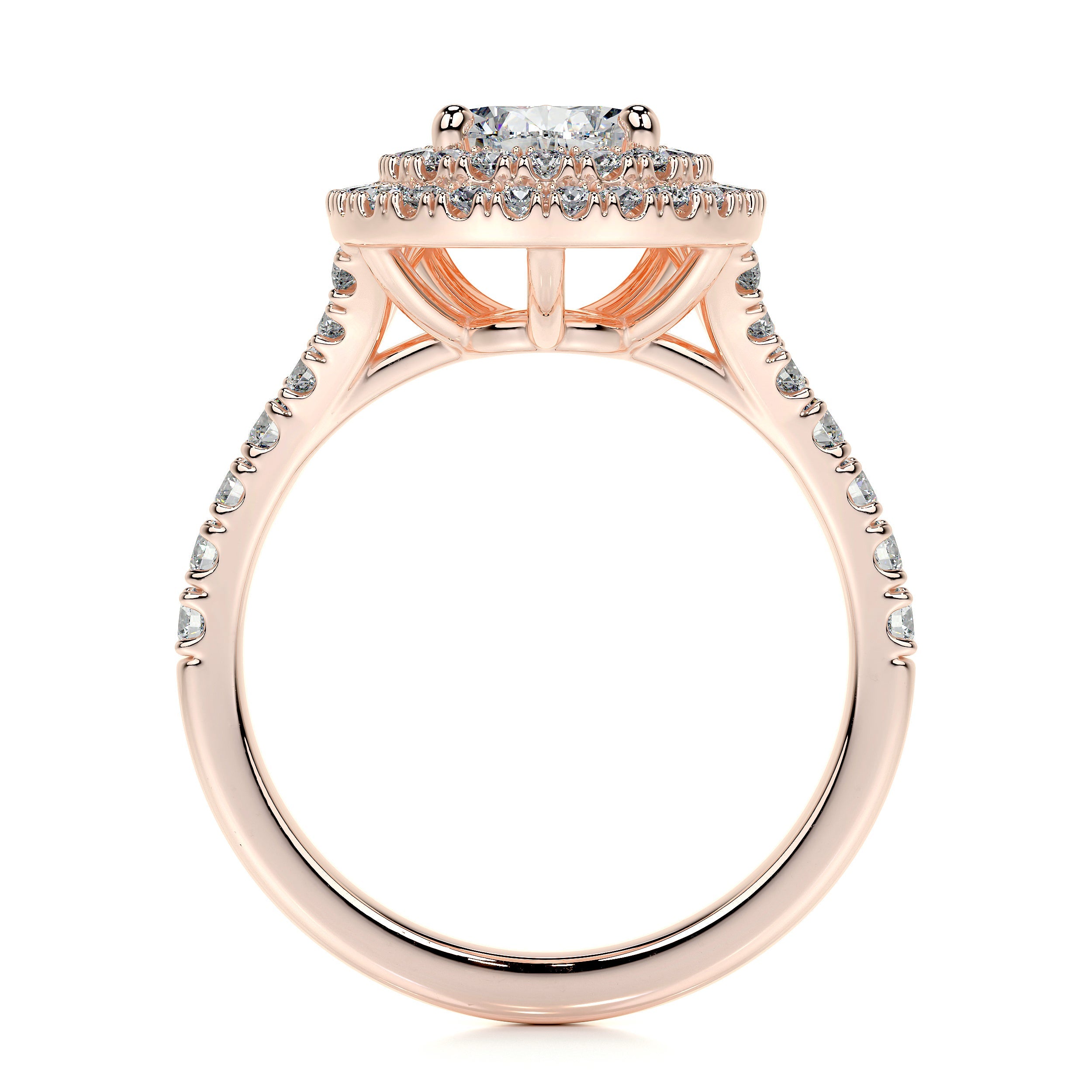 Melanie Lab Grown Diamond Ring   (1.75 Carat) -14K Rose Gold