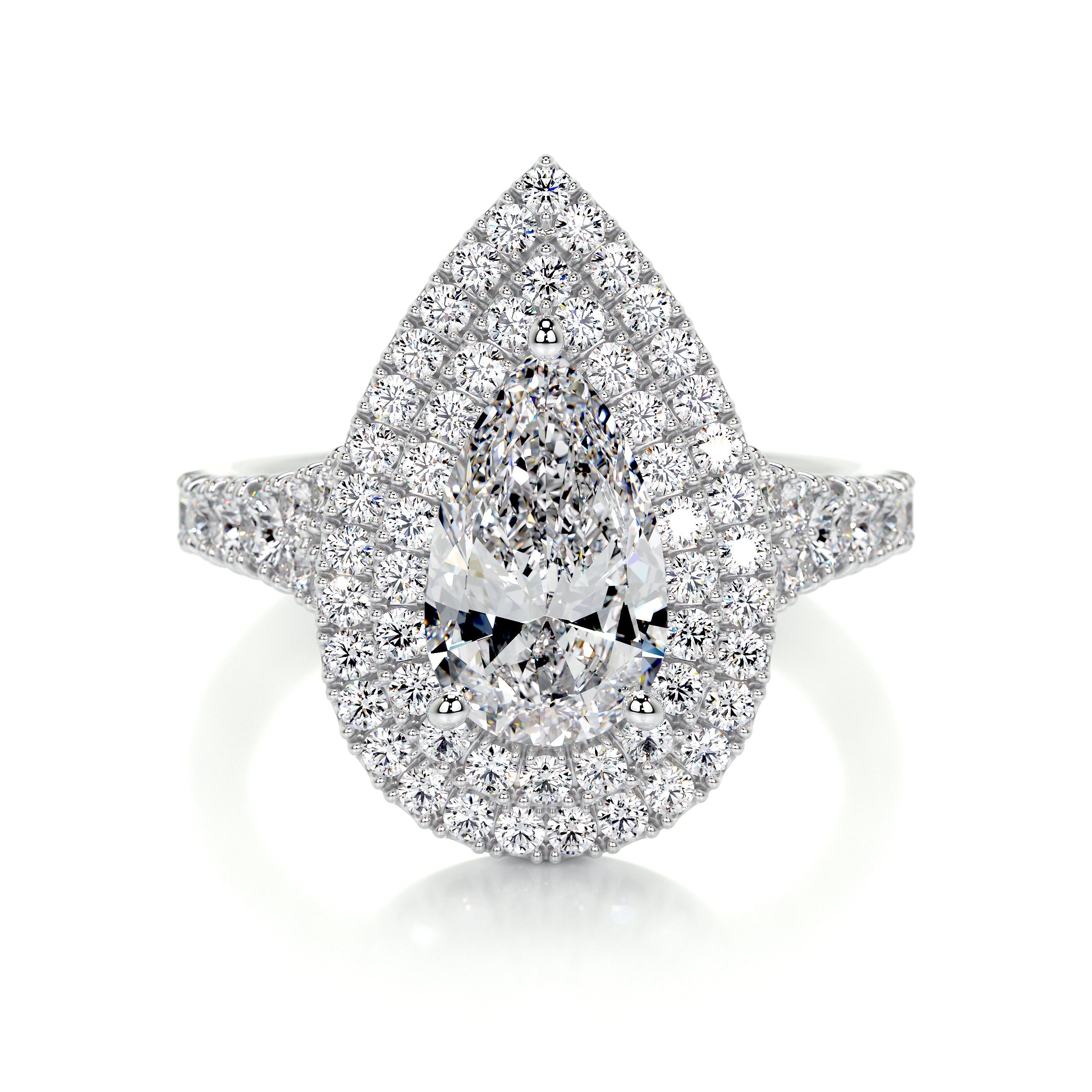 Melanie Lab Grown Diamond Ring (1.75 Carat) -14K White Gold