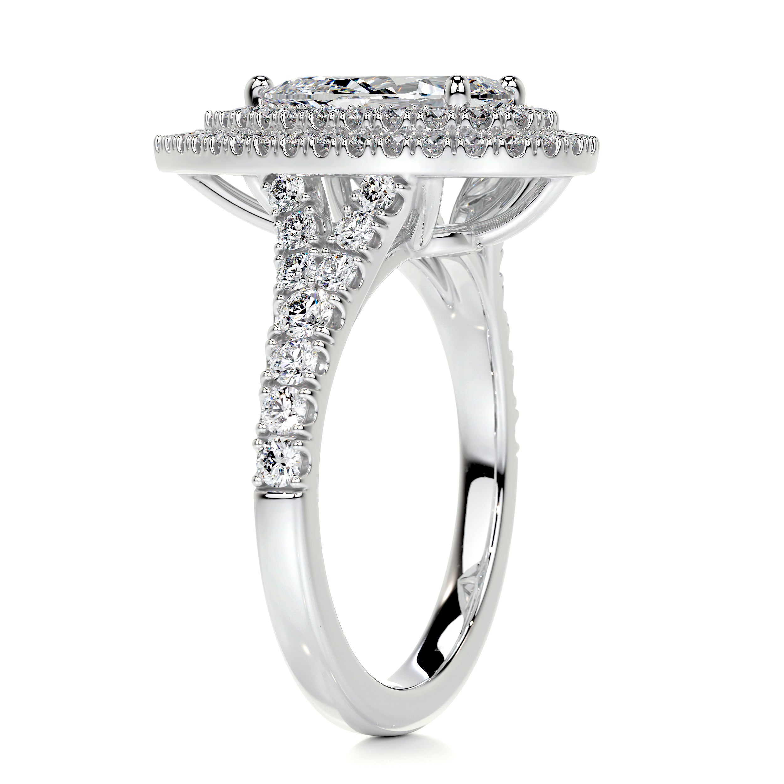 Melanie Diamond Engagement Ring -14K White Gold