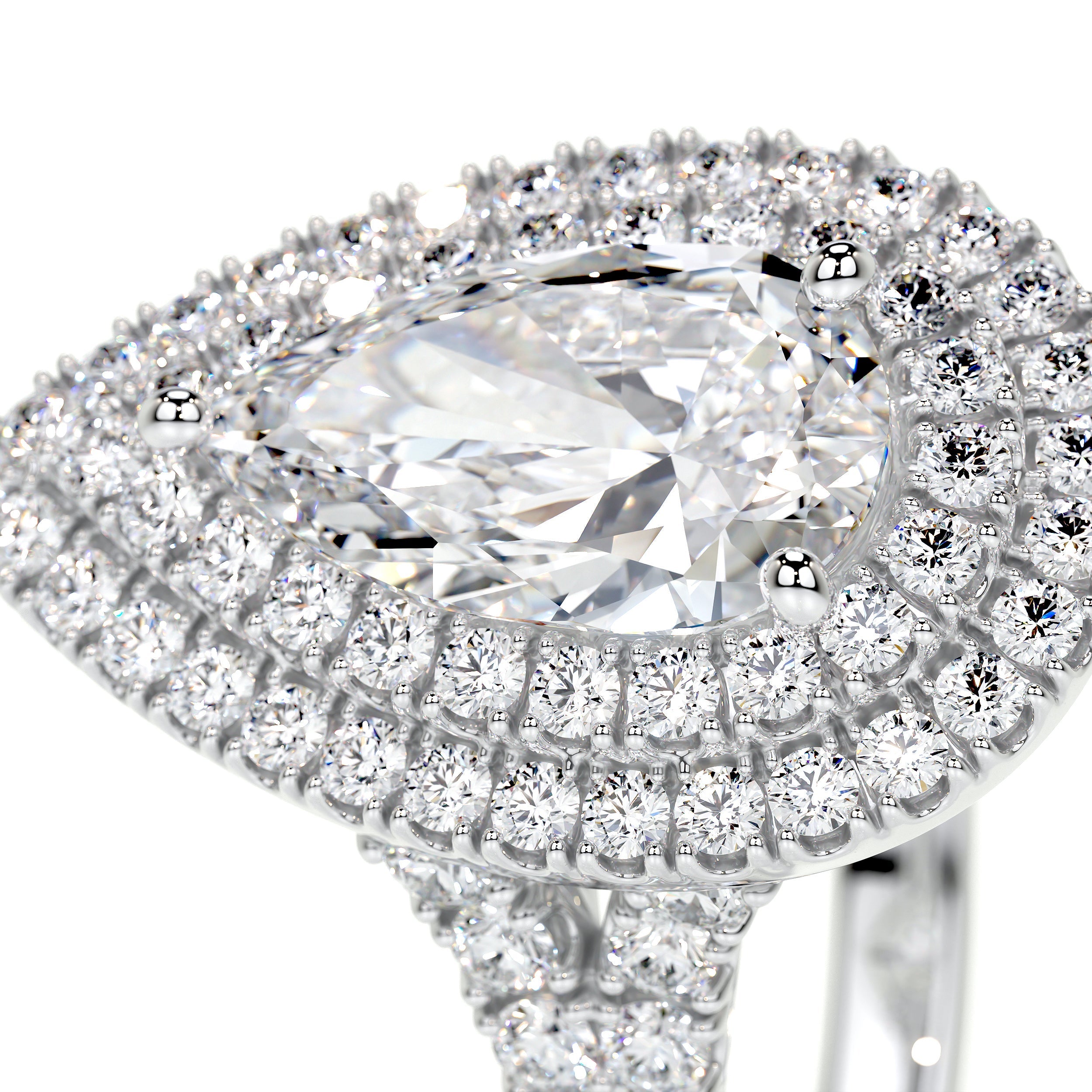 Melanie Lab Grown Diamond Ring (1.75 Carat) -14K White Gold
