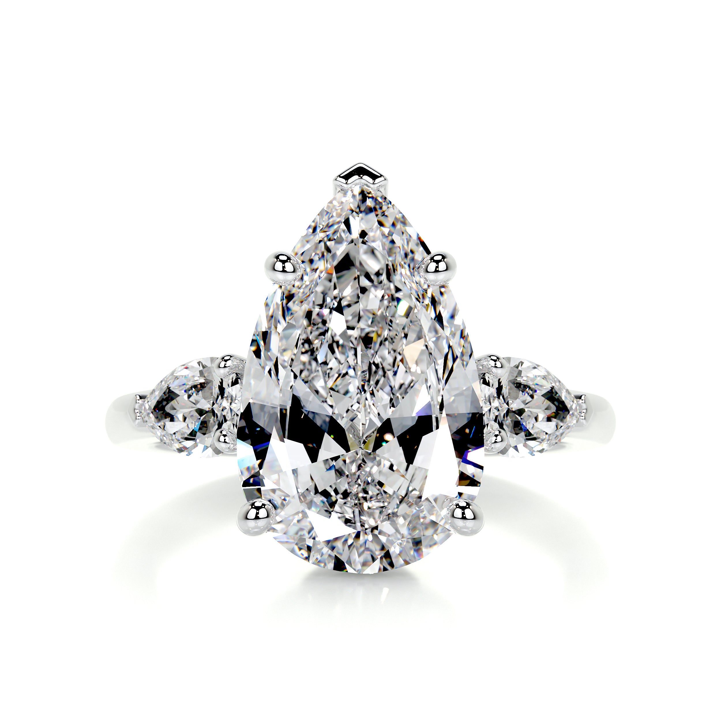 Kamala Diamond Engagement Ring -14K White Gold