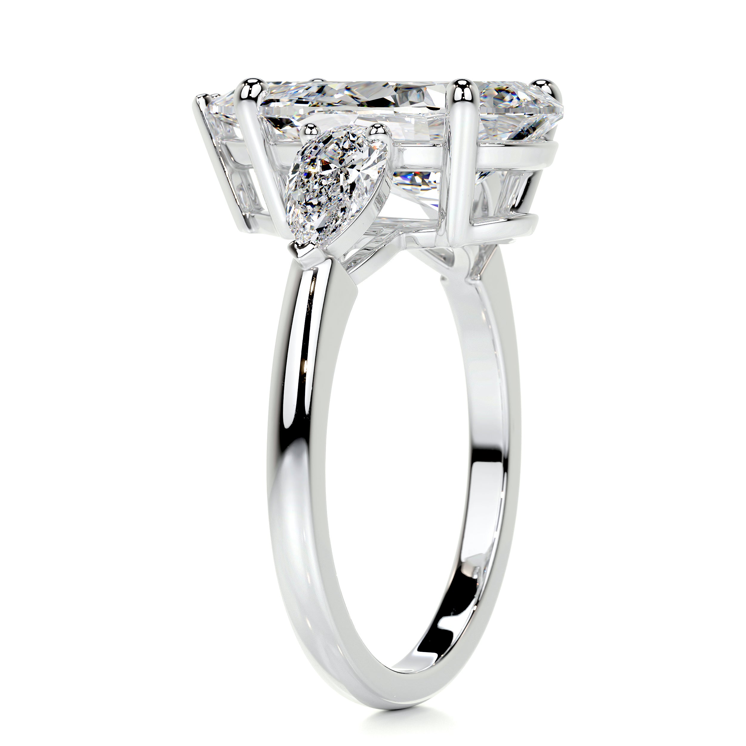 Kamala Diamond Engagement Ring -14K White Gold