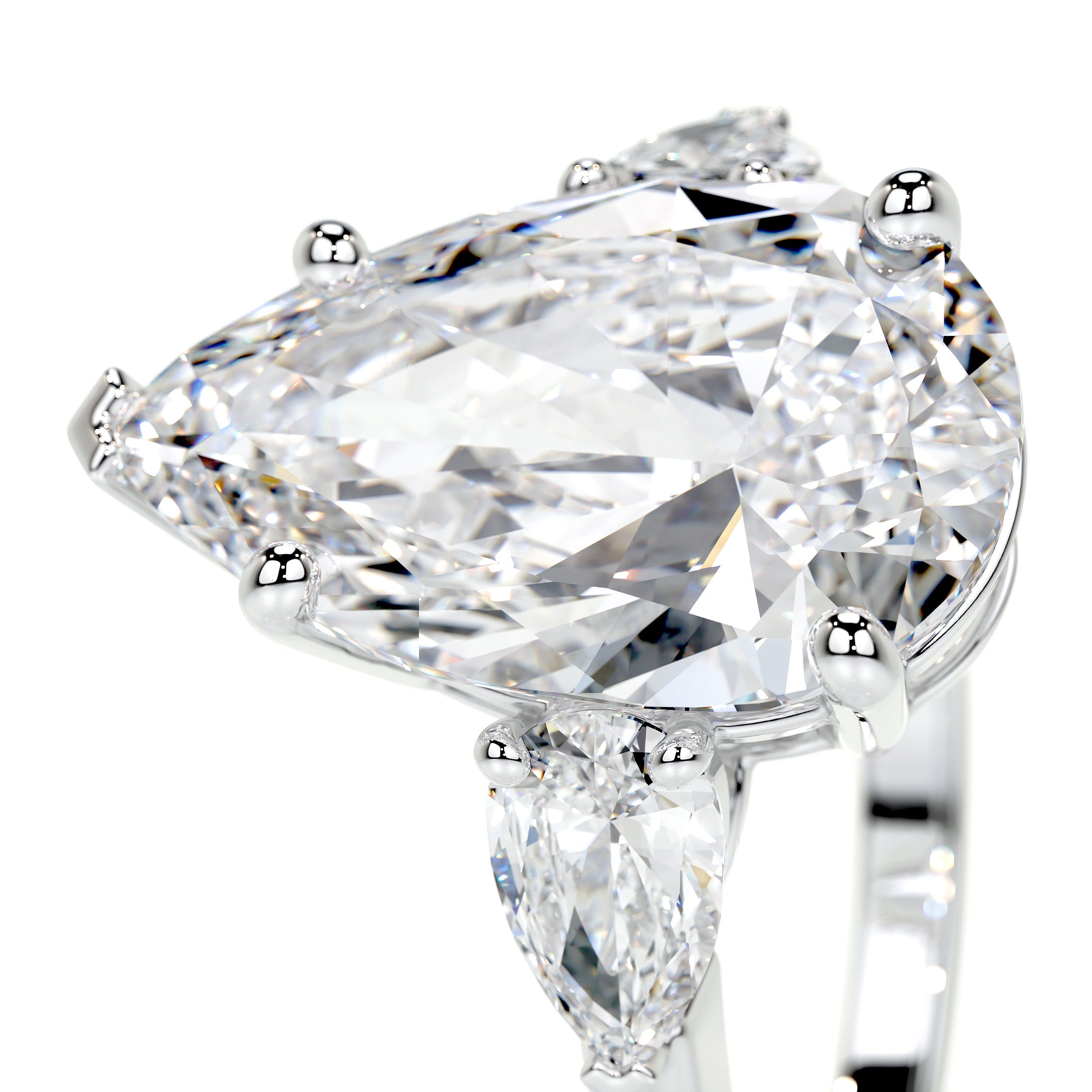 Kamala Lab Grown Diamond Ring (5.5 Carat) -14K White Gold