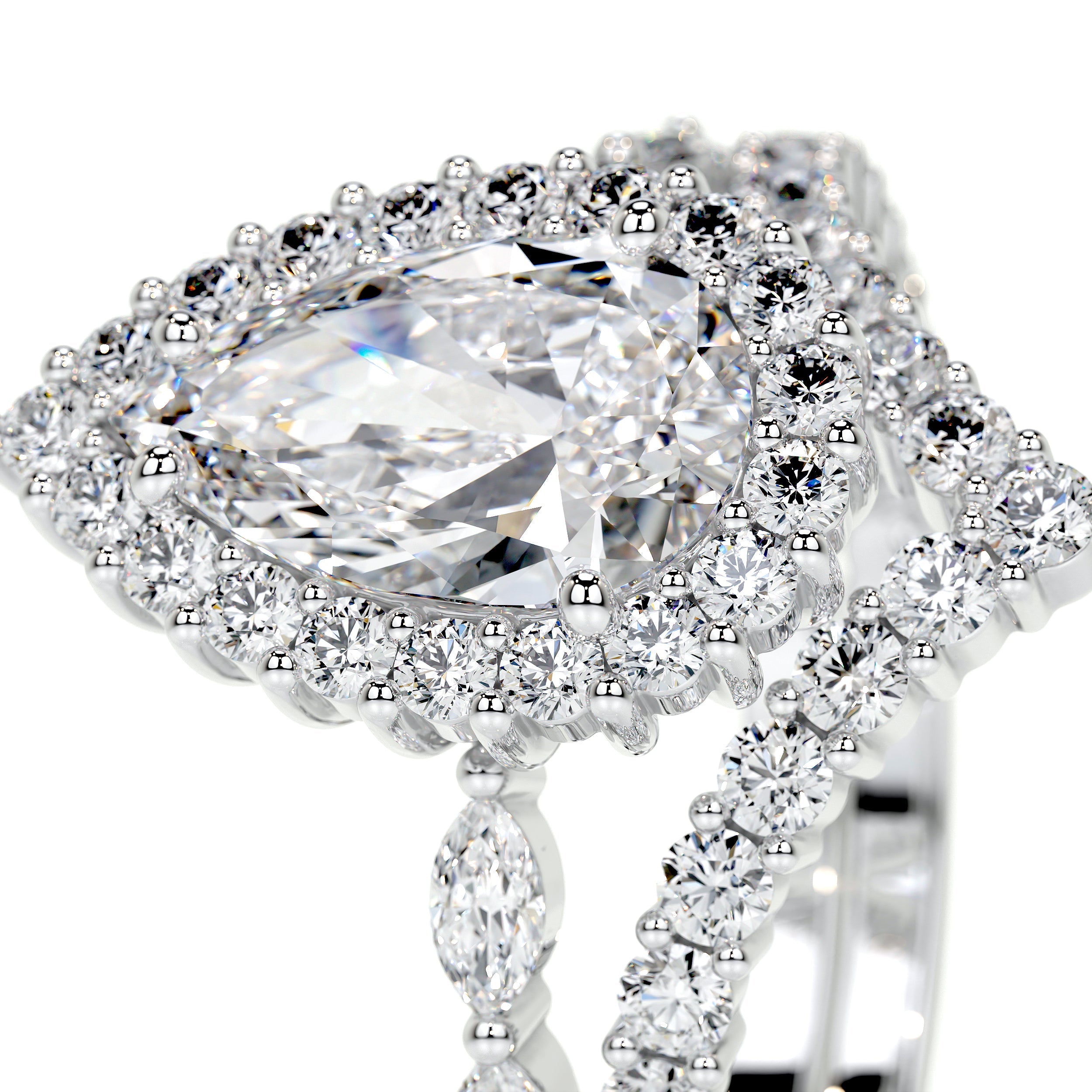 Dawn Lab Grown Diamond Bridal Set (2.7 Carat) -14K White Gold