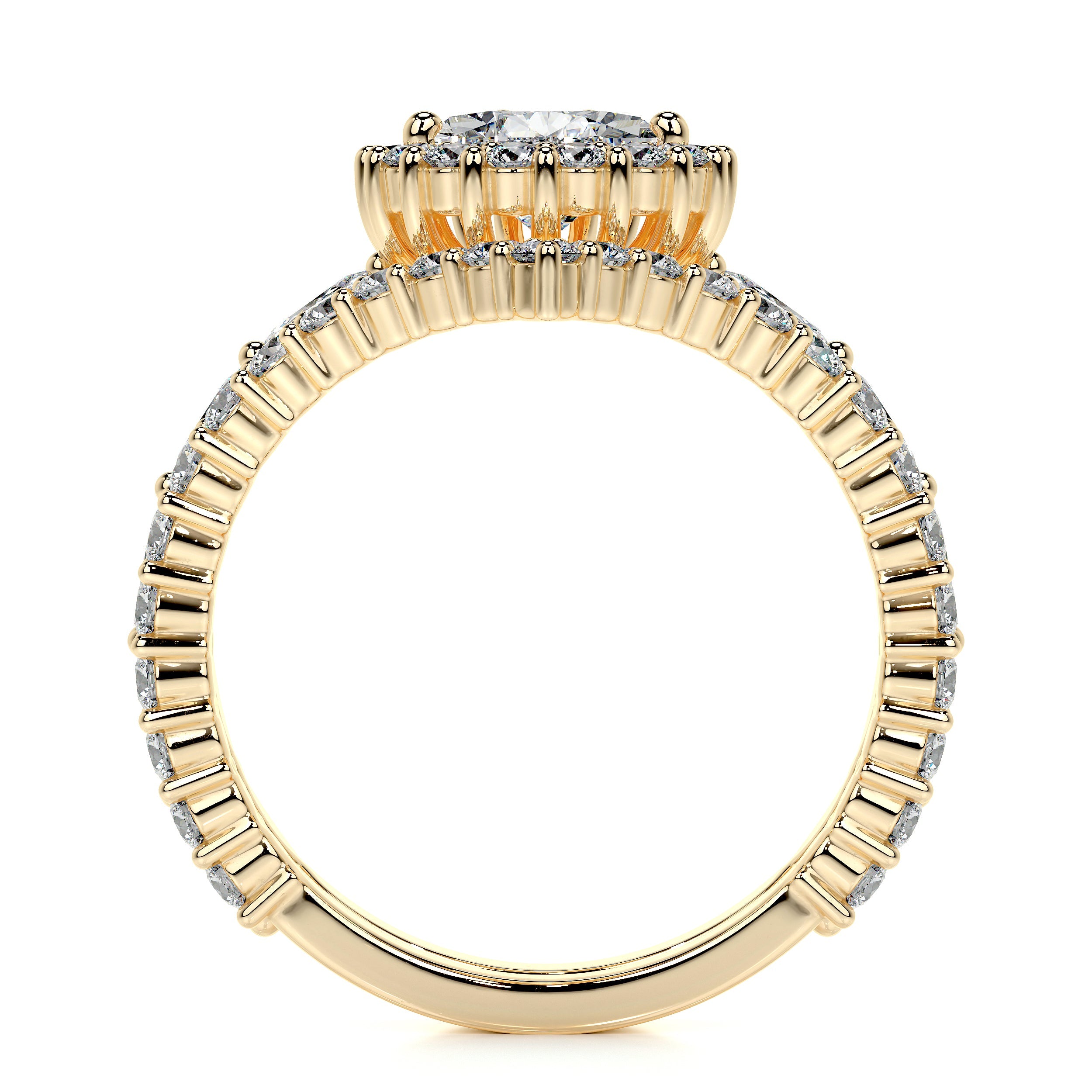 Dawn Lab Grown Diamond Bridal Set (2.7 Carat) -18K Yellow Gold