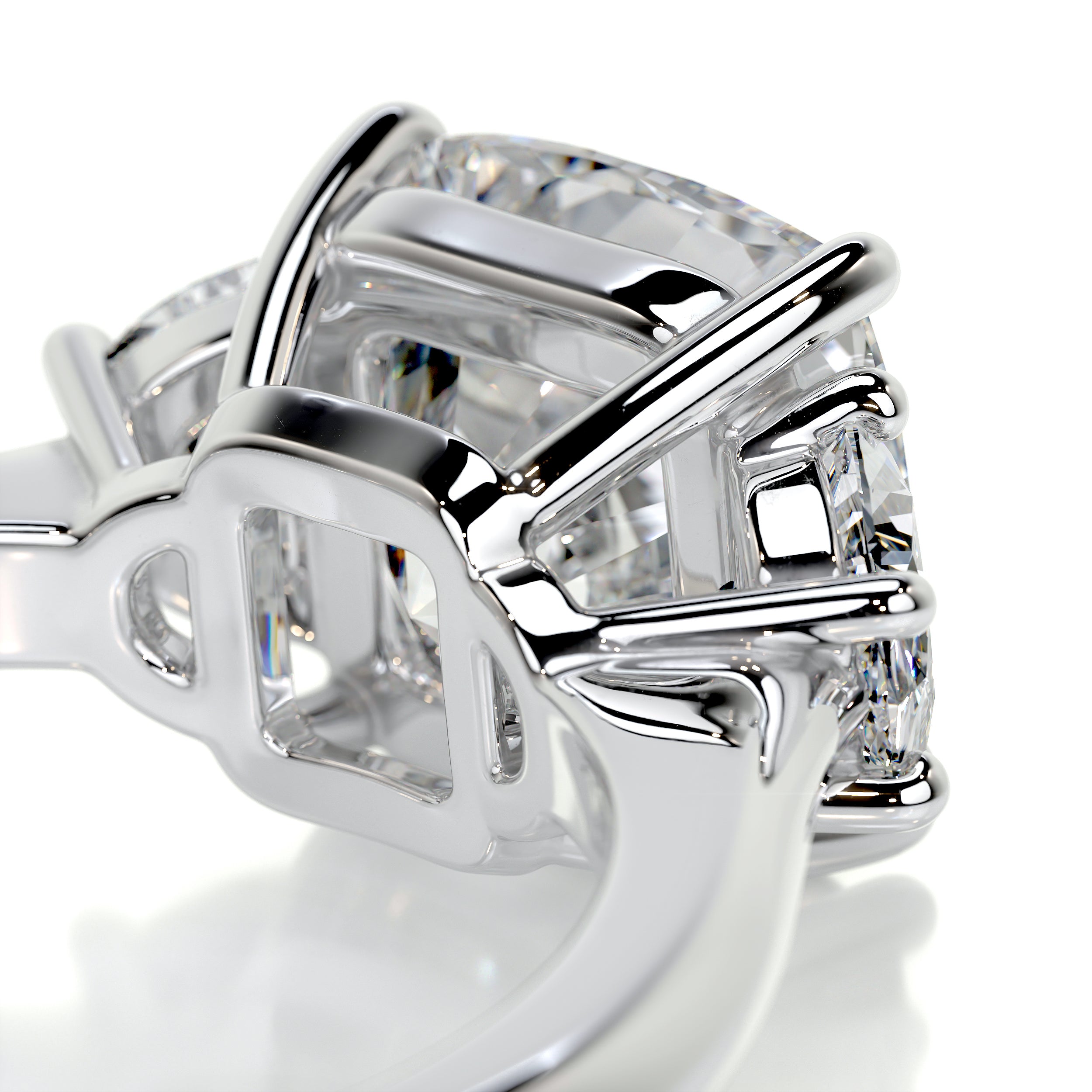 Whitney Diamond Engagement Ring -18K White Gold