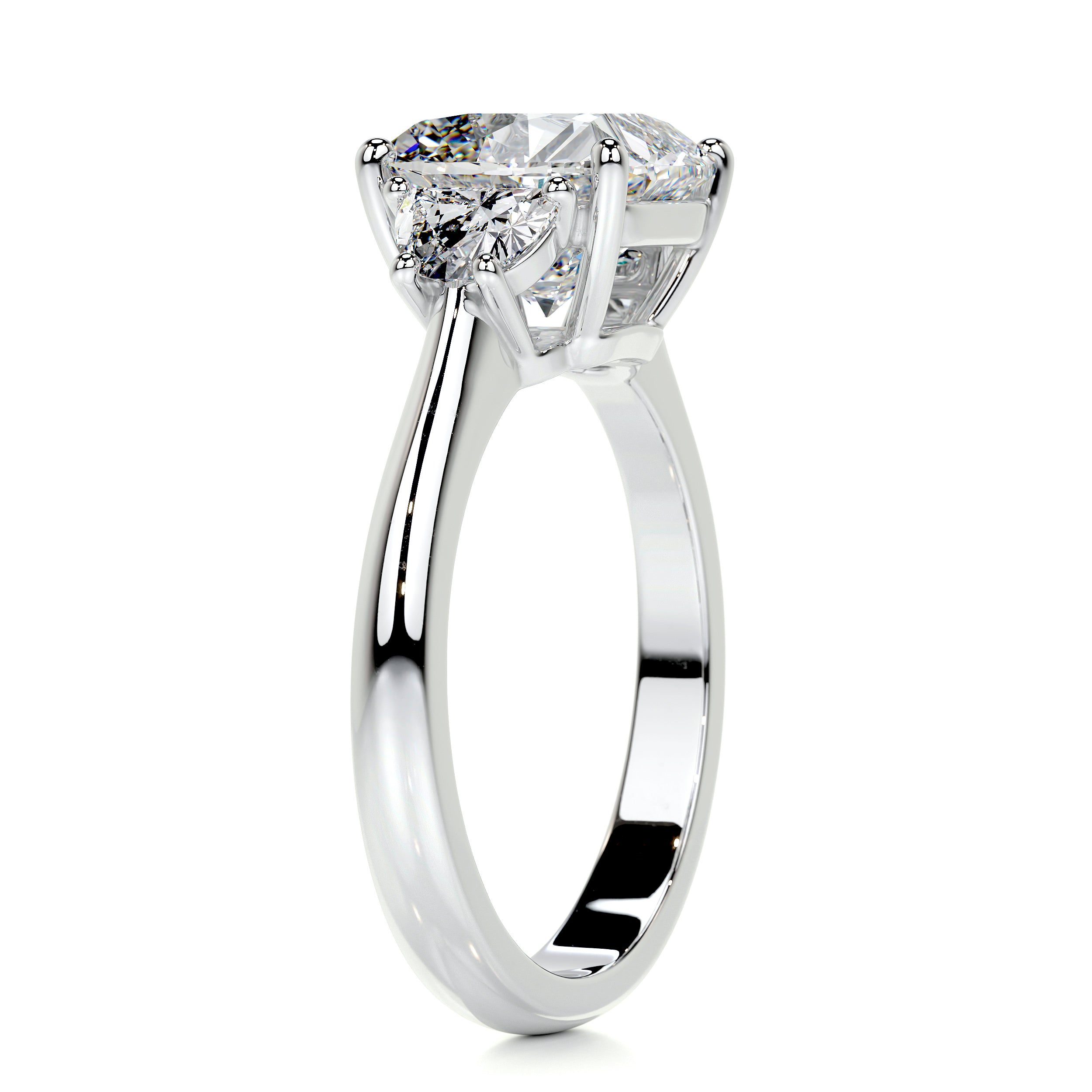 Whitney Diamond Engagement Ring -18K White Gold
