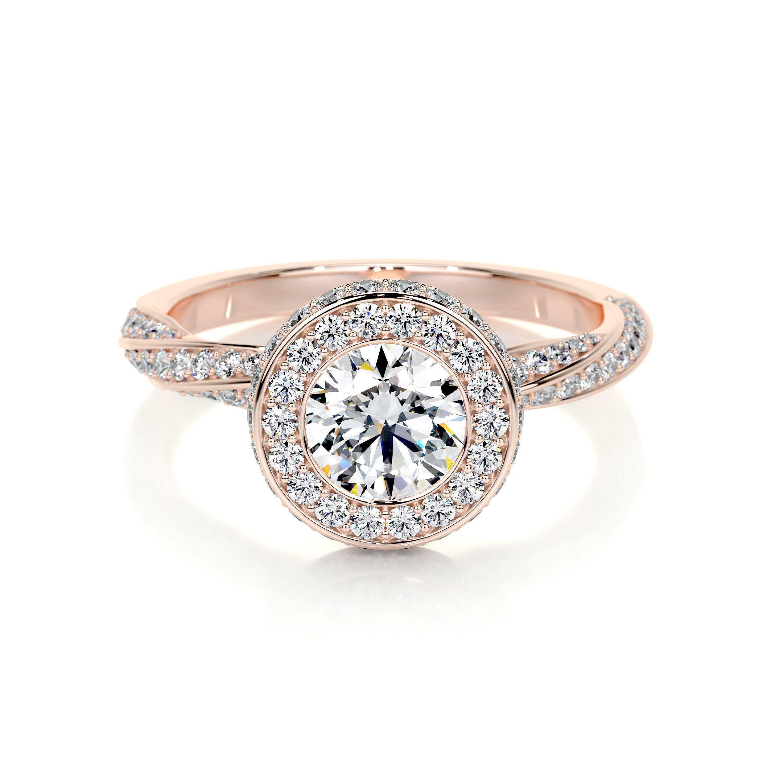 Sarina Lab Grown Diamond Ring -14K Rose Gold