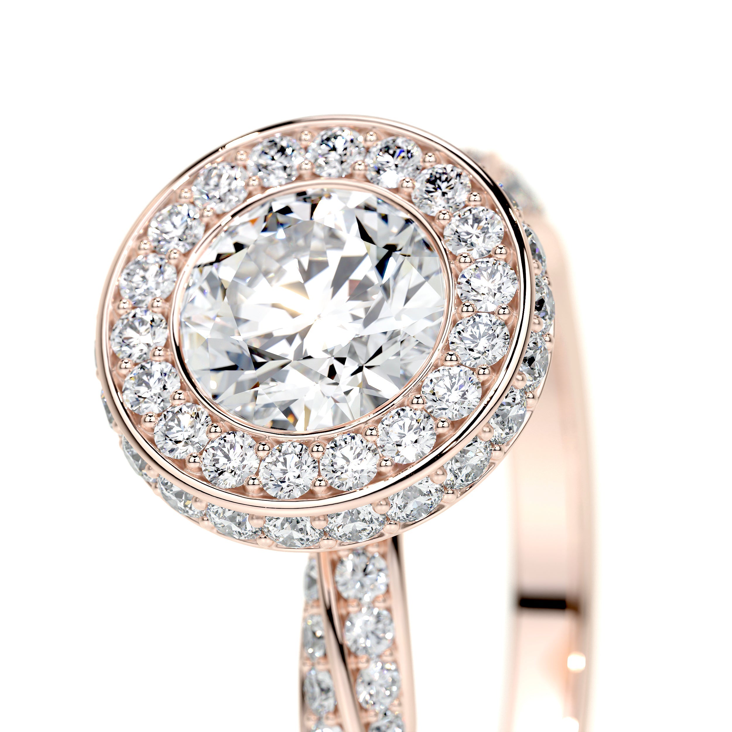 Sarina Lab Grown Diamond Ring -14K Rose Gold