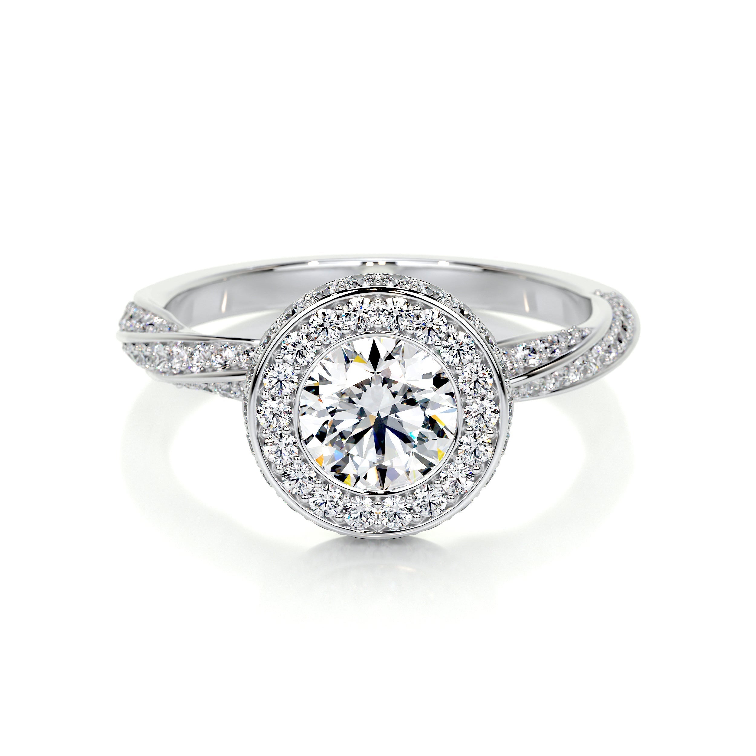 Sarina Lab Grown Diamond Ring -14K White Gold
