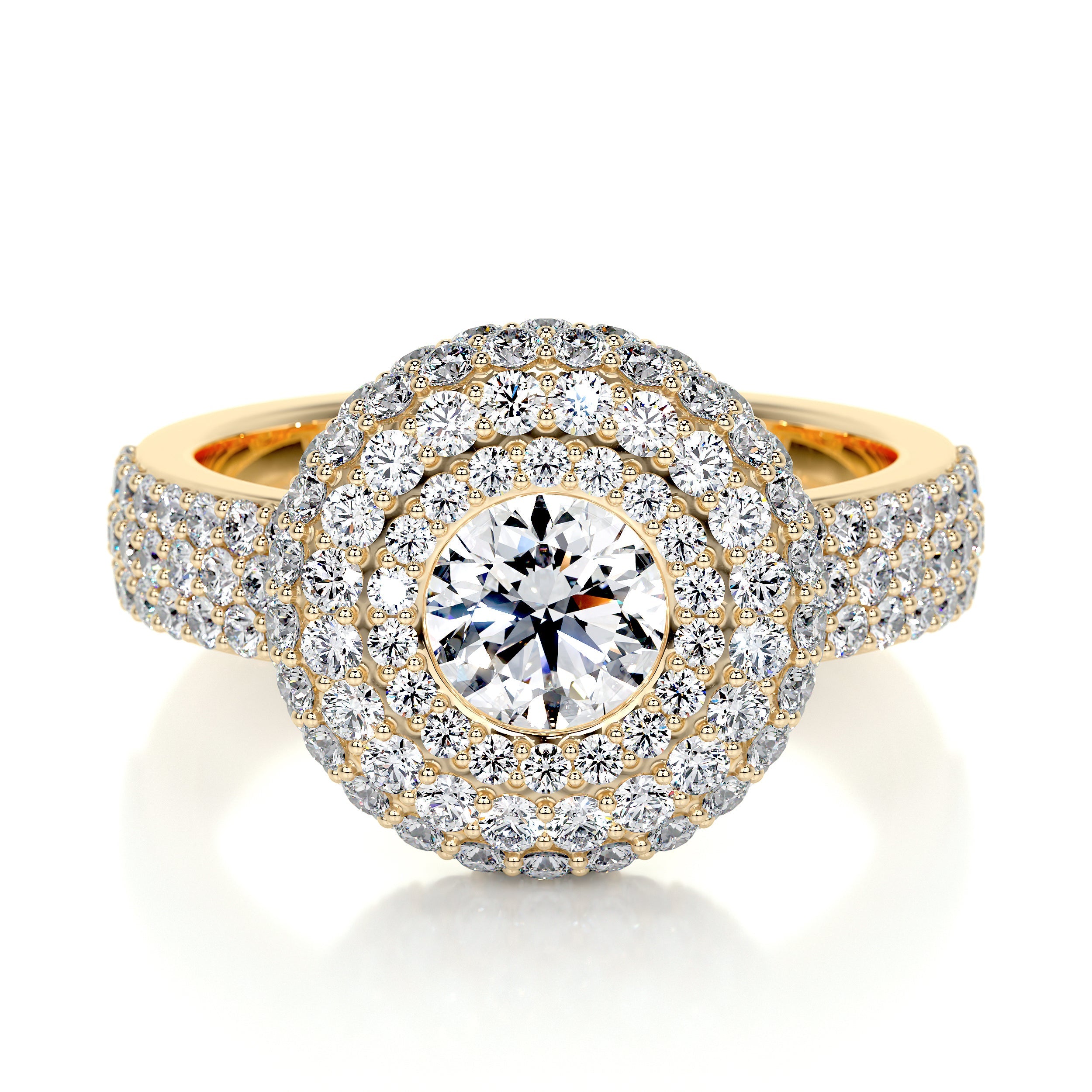 Reagan Lab Grown Diamond Ring -18K Yellow Gold