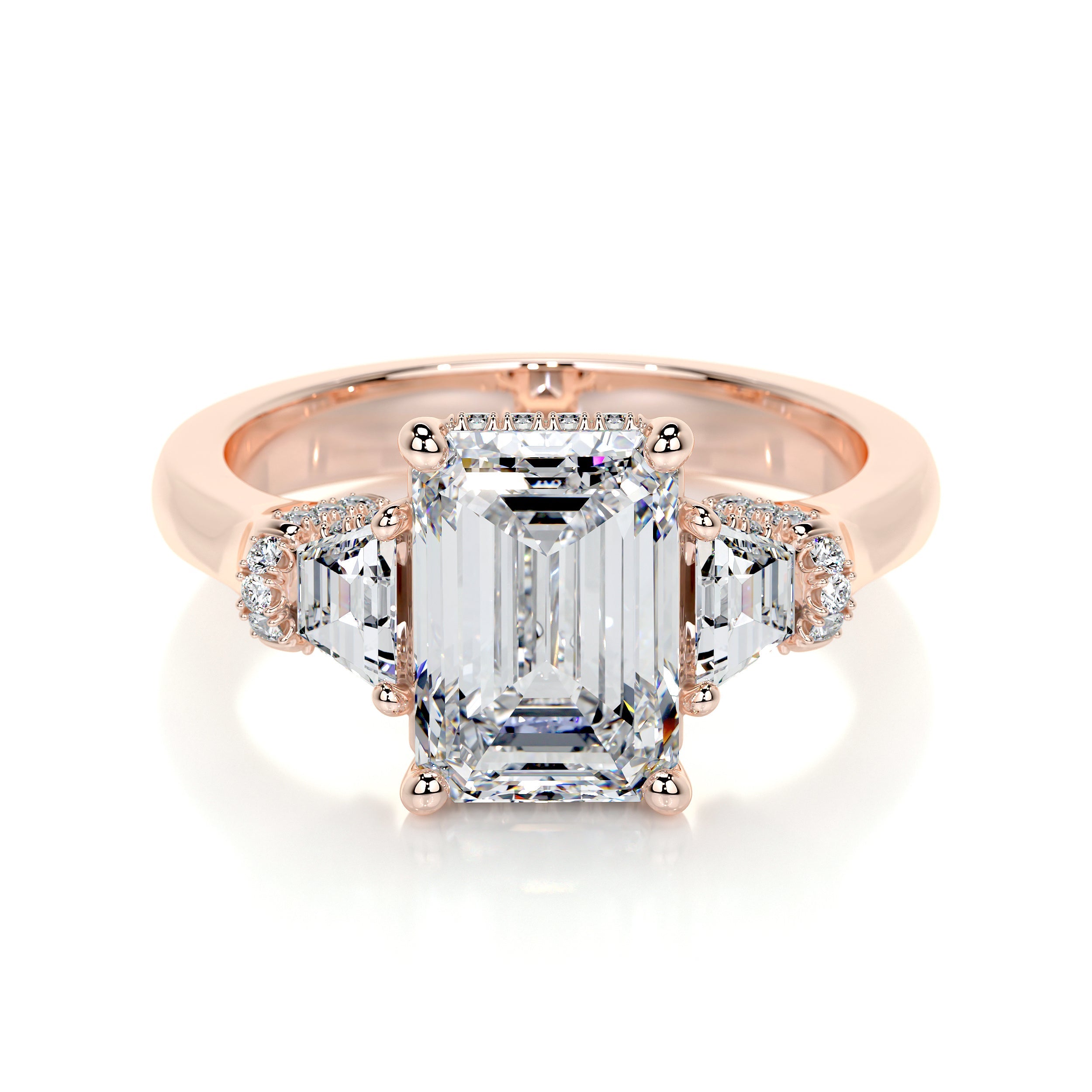 Viola Lab Grown Diamond Ring -14K Rose Gold