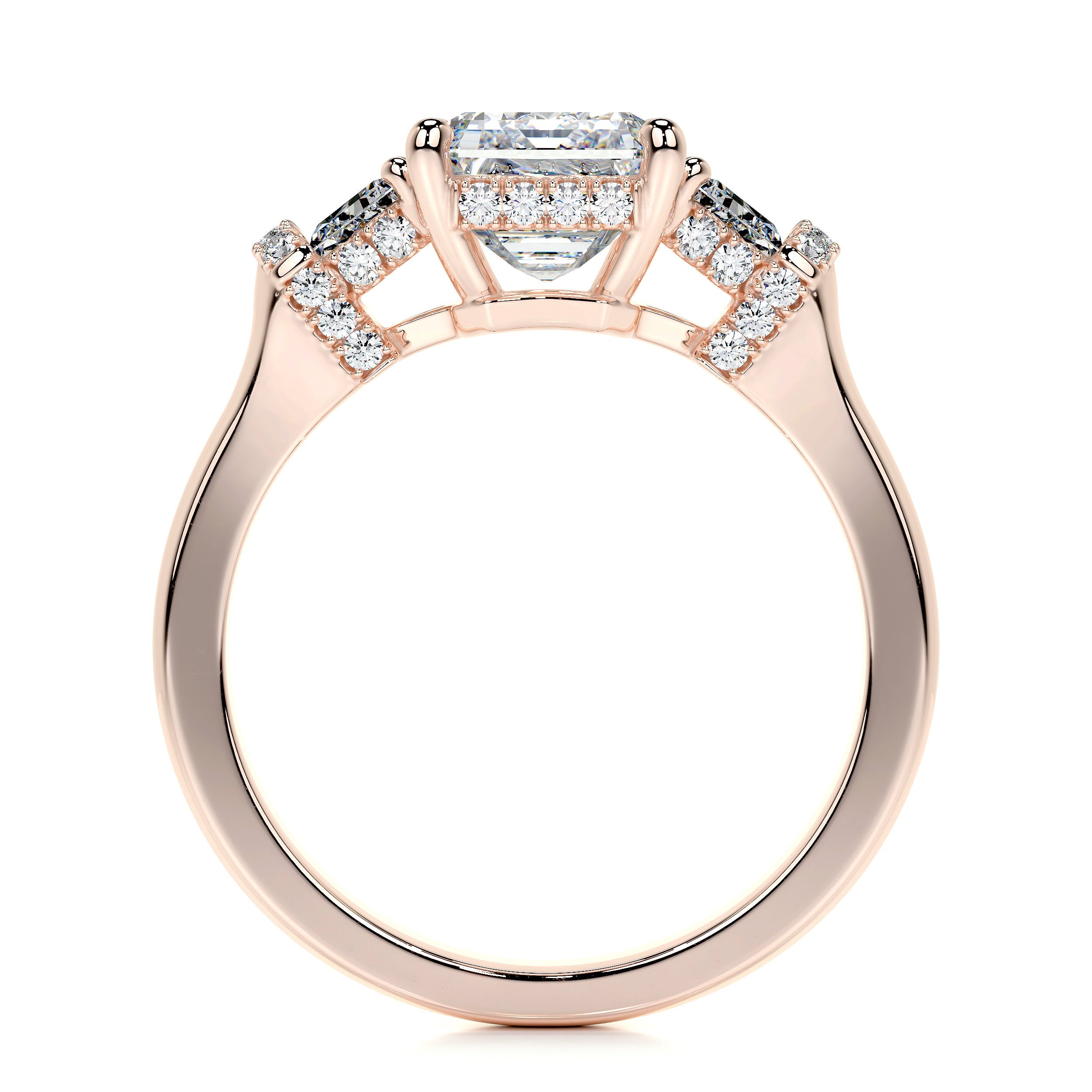 Viola Lab Grown Diamond Ring -14K Rose Gold