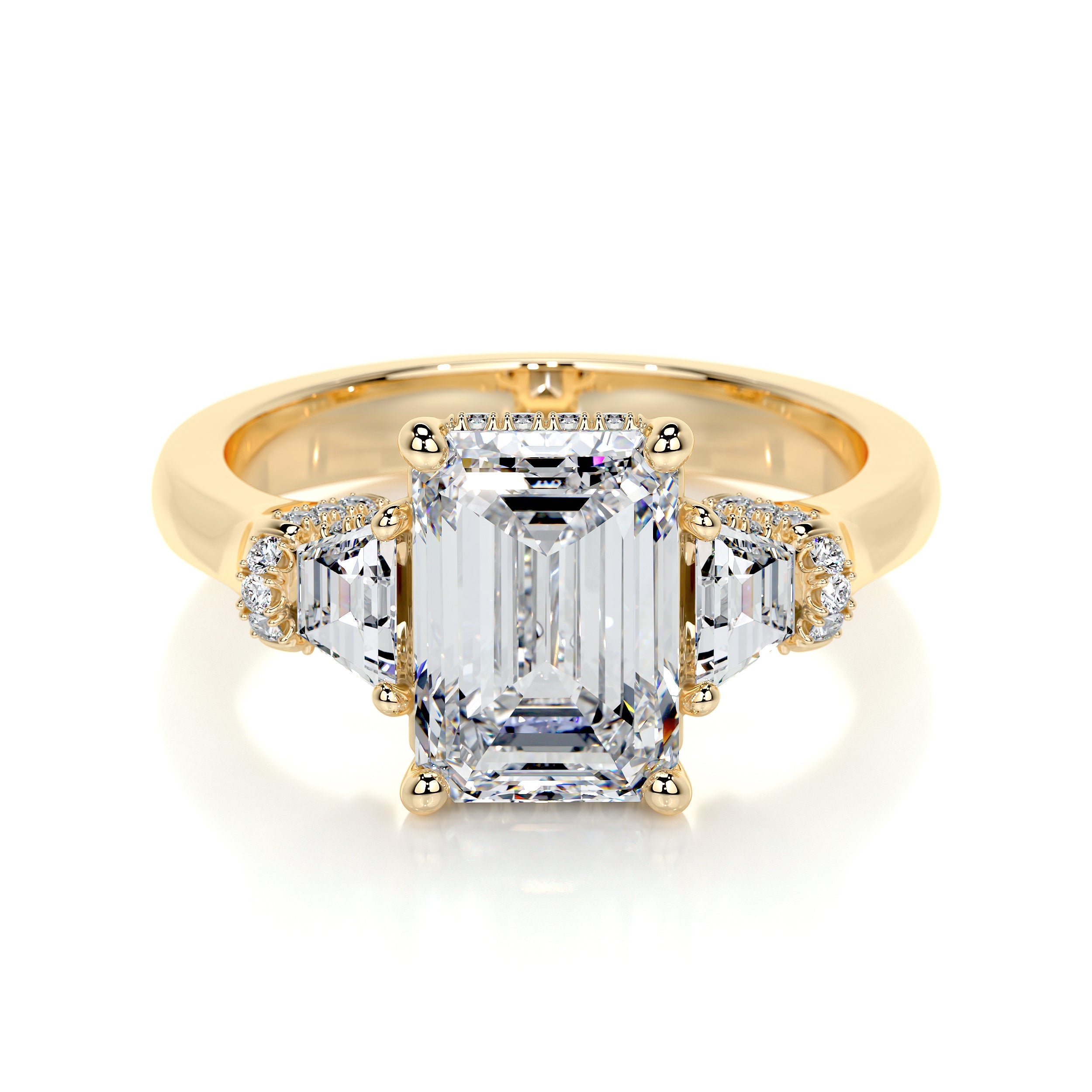 Viola Lab Grown Diamond Ring -18K Yellow Gold