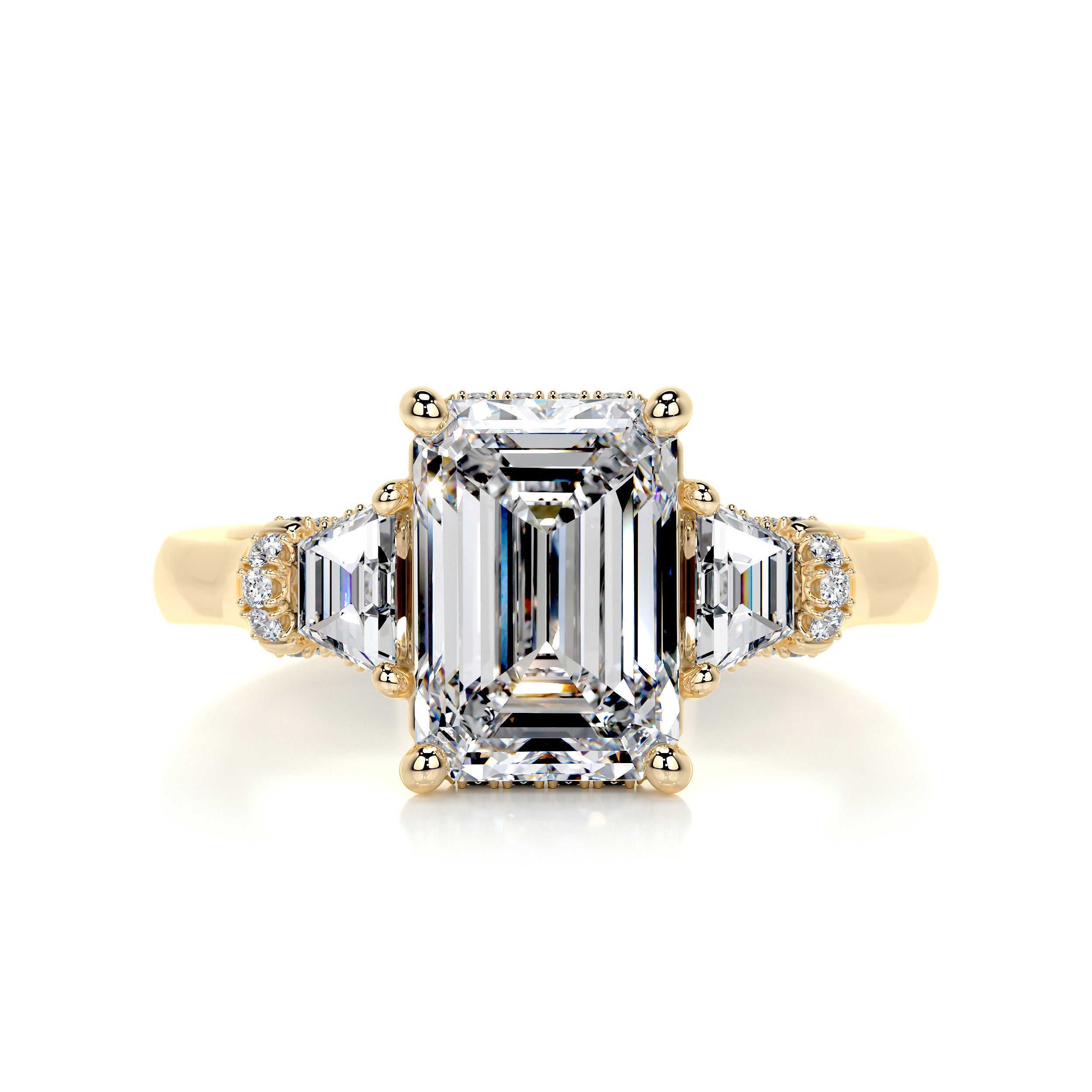 Viola Diamond Engagement Ring -18K Yellow Gold