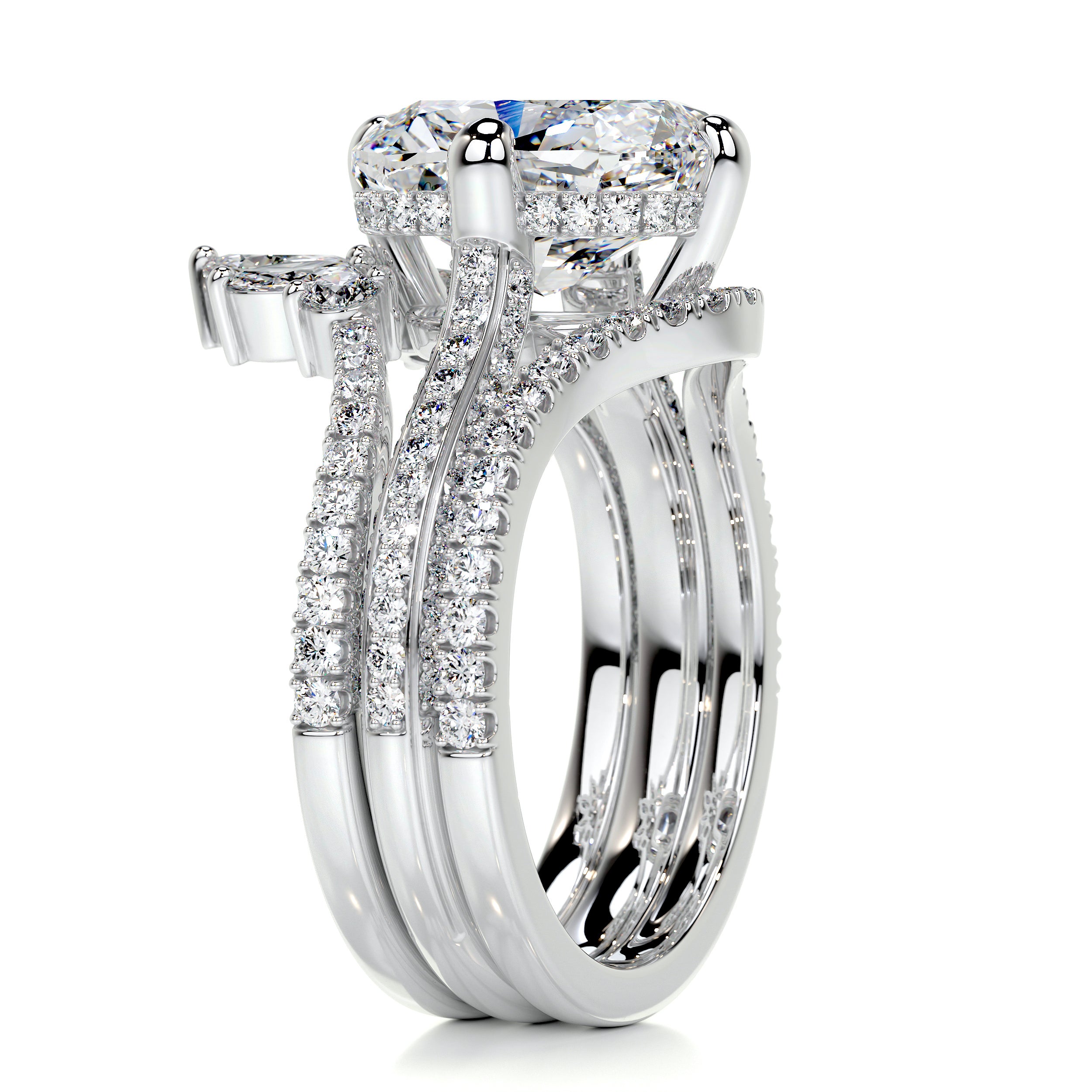 Lauren Diamond Bridal Set -18K White Gold