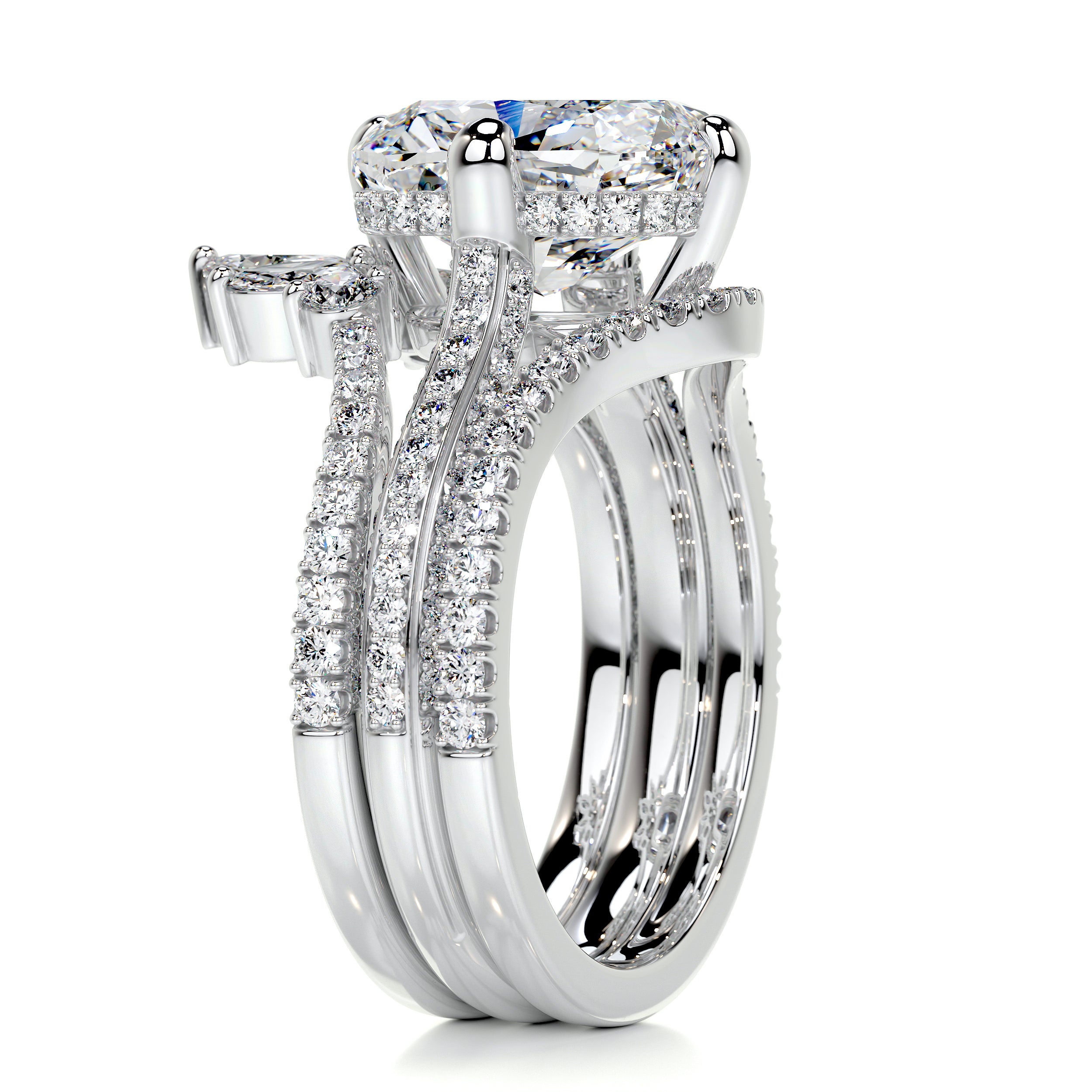 Lauren Diamond Bridal Set -14K White Gold